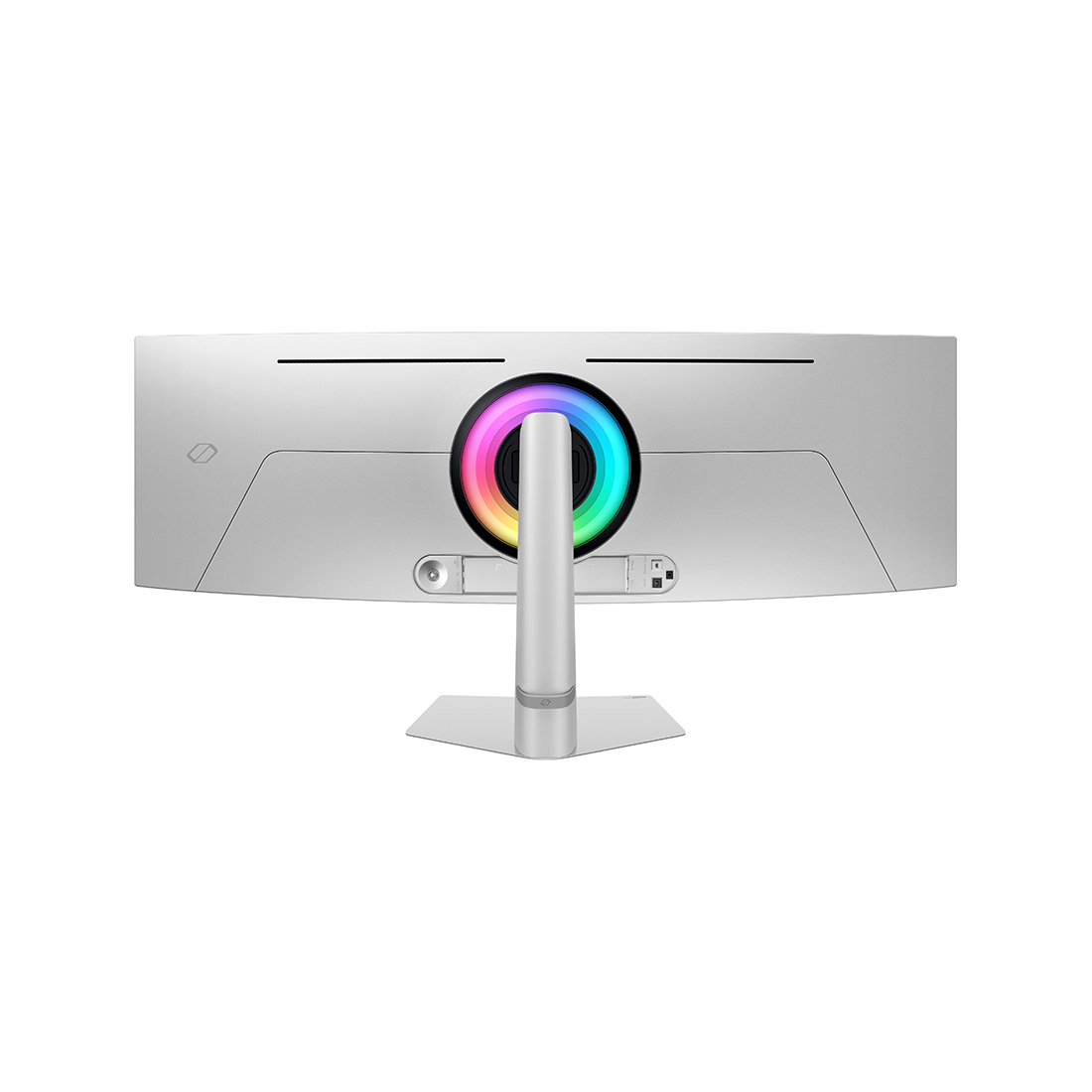 Монитор Samsung 49" Odyssey OLED G9 LS49DG932SIXCI, Изогнутый (1800R), 51201440 (DQHD), OLED, 240 Гц, 32:9, 250 кд/м, 1000000:1, 0.03 мс (GTG), 178/178, 1 млрд., DP1, HDMI1, Micro HDMI1, USB-C3 (1 upstream + 2 downstream), HDR10/HDR10+ Gaming, FreeSync Premium Pro, G-Sync Compatible, Динамики отсутствуют, VESA 100100 мм, Регулировка высоты/наклона, кабели HDMI/DP/USB-C в комплекте, Серебряный.