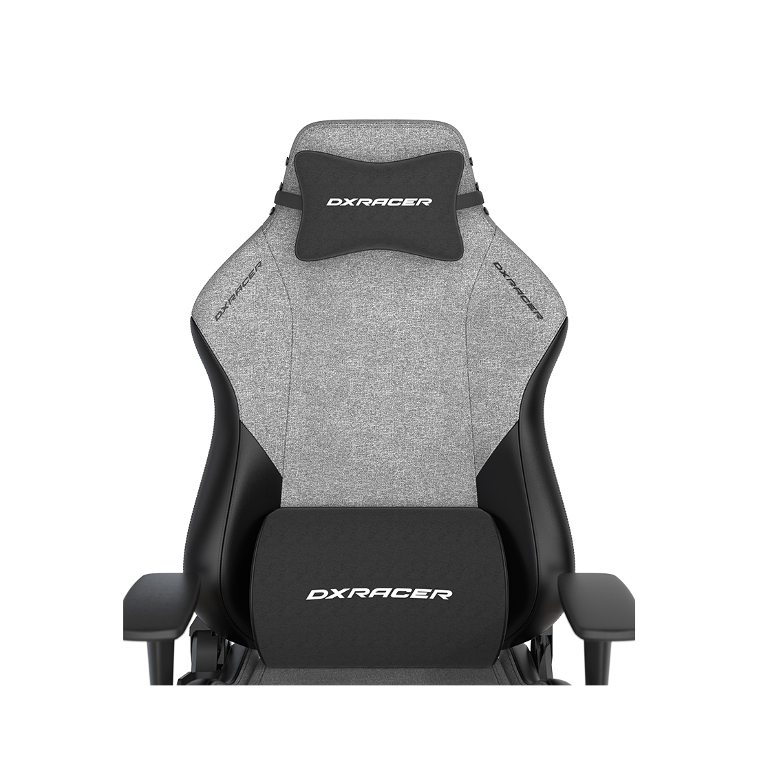 Игровое компьютерное кресло, DX Racer, GC/LHE23FBCLTA/GN, Hammer series, Рекомендуемый рост: до 190 см, Рекомендуемый вес: до 115 кг, Ткань/Кожа, Угол наклона до 135°, 3D подлокотники, Нейлоновая основа кресла, Механизм качания: топ-ган, Серый