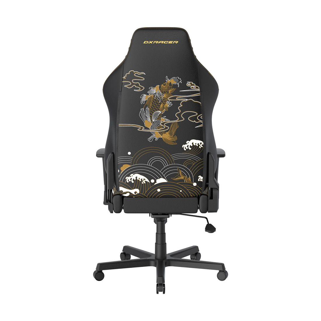 Игровое компьютерное кресло, DX Racer, GC/LHE23LTA/KOI, Hammer series, Рекомендуемый рост: до 190 см, Рекомендуемый вес: до 115 кг, Эко-кожа, Угол наклона до 135°, 3D подлокотники, Нейлоновая основа кресла, Механизм качания: топ-ган, Черный