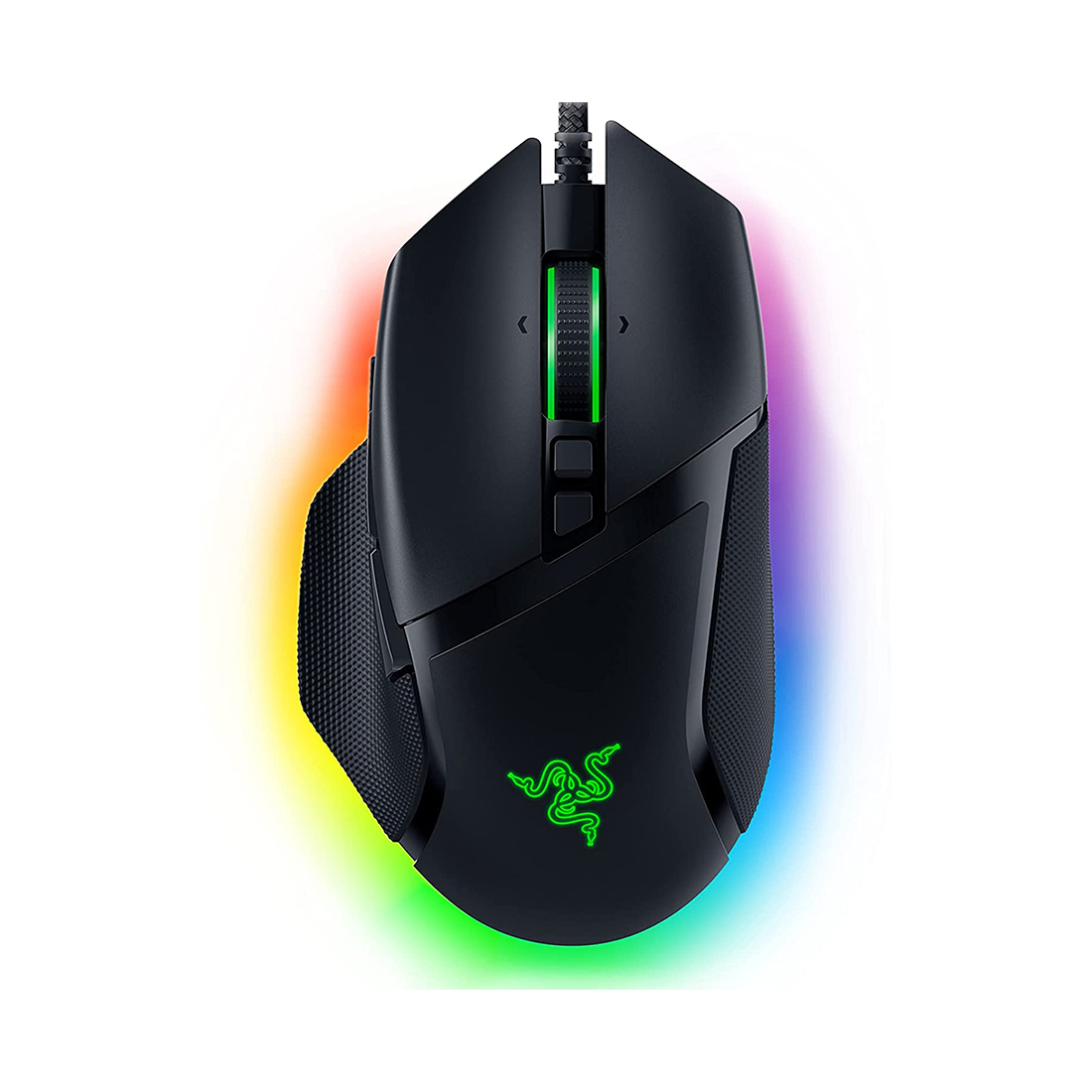 Компьютерная мышь, Razer, Basilisk V3, RZ01-04000100-R3M1, Игровая для FPS игр, Оптическая 26 000dpi (сенсор 5G), 10+1 программируемых кнопок, Прорезиненные боковые вставки, Подсветка 16.8 млн цветов, Проводная, 130*60*42,5, USB, Черный