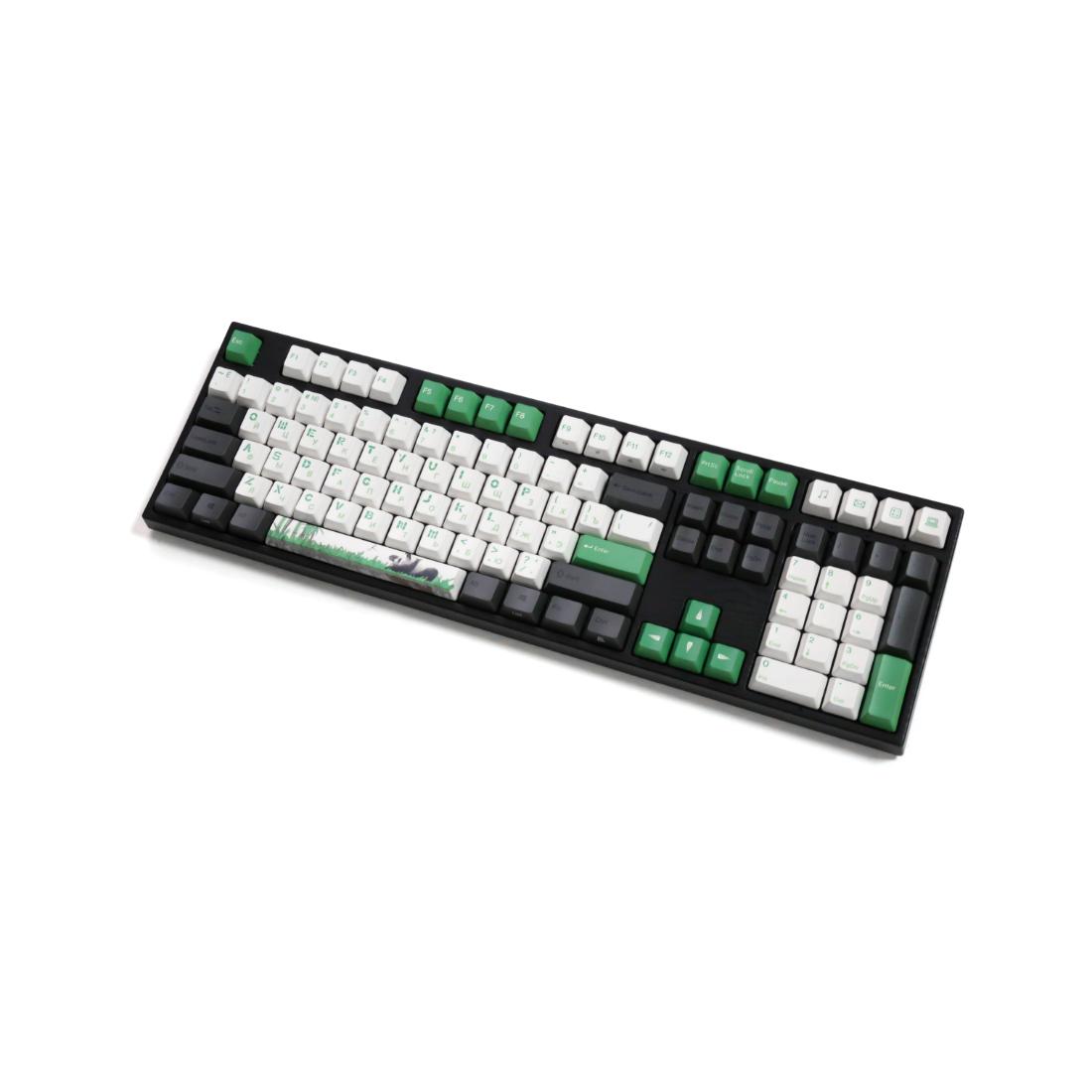 Клавиатура, Varmilo, Panda R2 VPT108, A70A029D4A5A06A007, Cherry Mx Red, 108 клавиш, Механическая, Подсветка - RGB, Hot-Swap - Да, Проводная/Bluetooth/2.4G, Type-C, 505*215*65мм, Англ/Рус, Черный