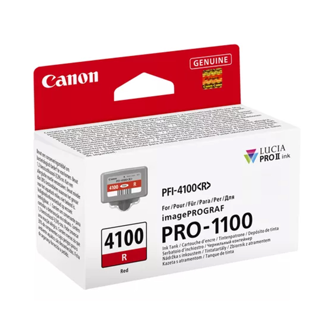 Чернильный картридж Canon PFI-4100 Red для imagePROGRAF PRO-1100, 80 мл