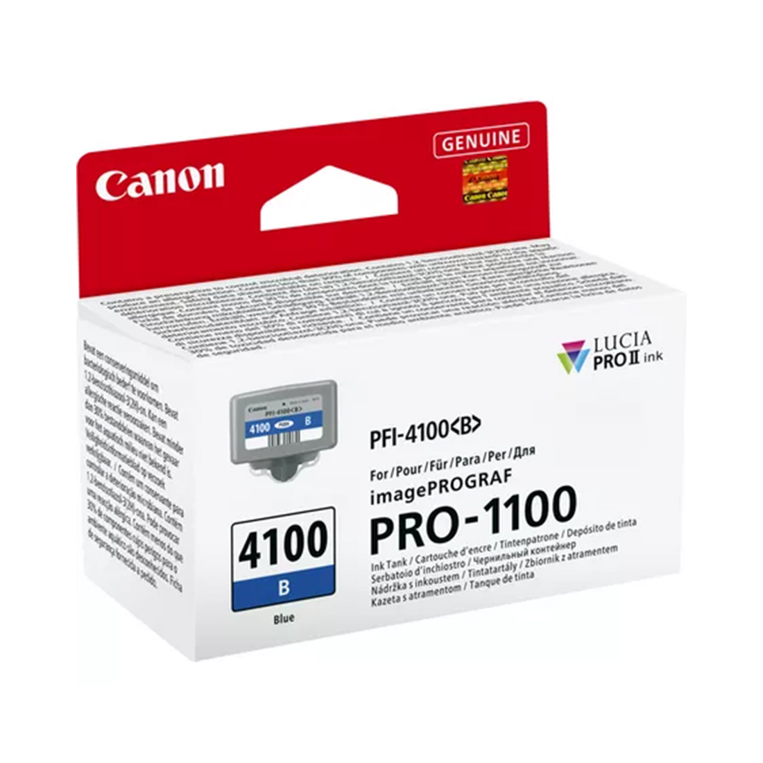 Canon PFI-4100 Blue 6786C001AA сиянды картридж imagePROGRAF PRO-1100 үшін, 80 мл