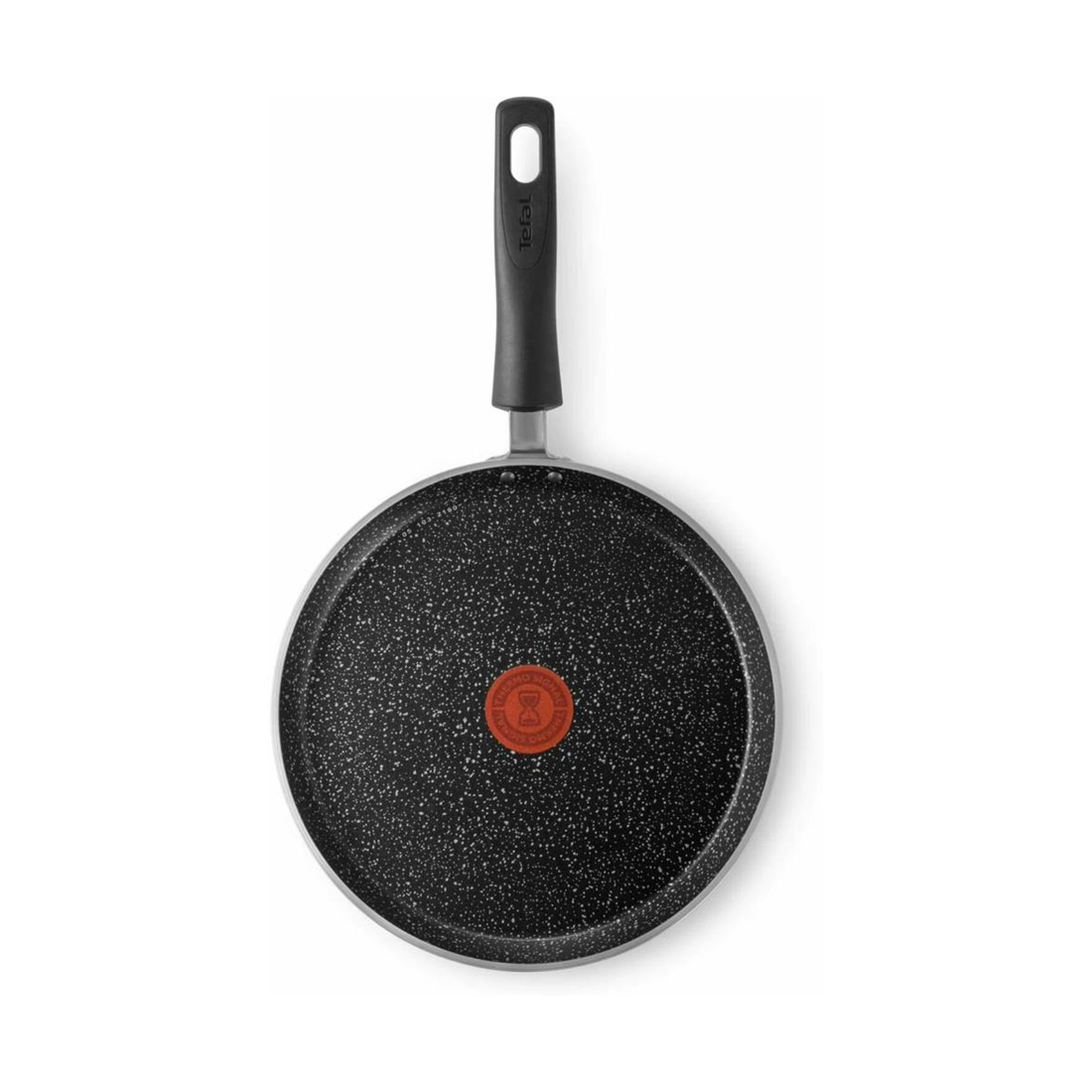 Сковорода блинная, Tefal, Rock 04235525, 25см, Для всех типов плит, Кованый алюминий, Черный