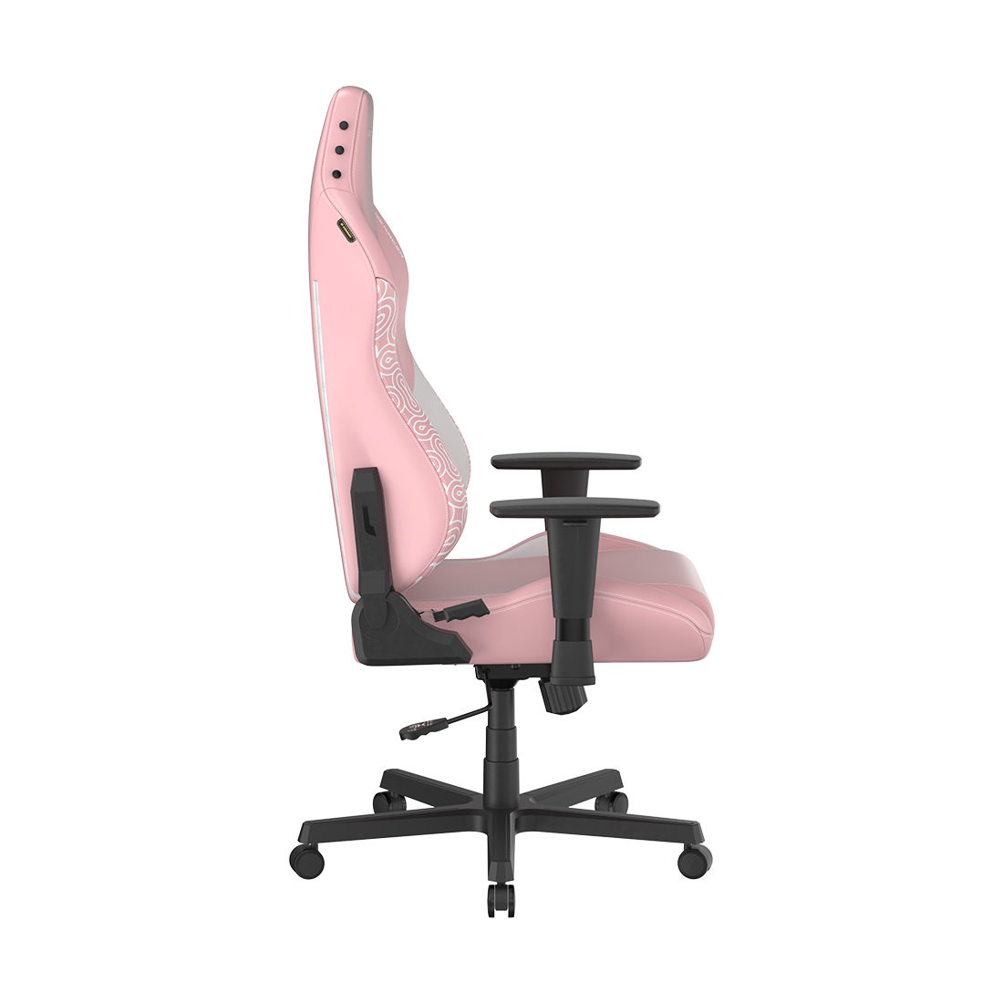 Игровое компьютерное кресло, DX Racer, GC/LHE23LTA/HUMANCAT, Hammer series, Рекомендуемый рост: до 190 см, Рекомендуемый вес: до 115 кг, Эко-кожа, Угол наклона до 135°, 3D подлокотники, Нейлоновая основа кресла, Механизм качания: топ-ган, Розовый
