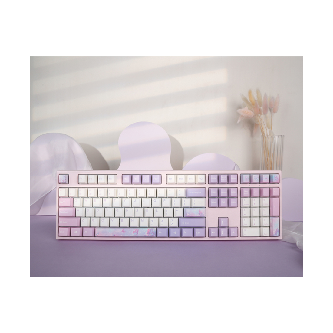 Клавиатура, Varmilo, Dreams on Board VEM108, A36A030B0A3A06A028, Varmilo EC V2 Rose, 108 клавиш, Механическая, Подсветка - Белая, Hot-Swap - Нет, Проводная, Type-C, 503*209*63мм, Англ/Рус, Розовый