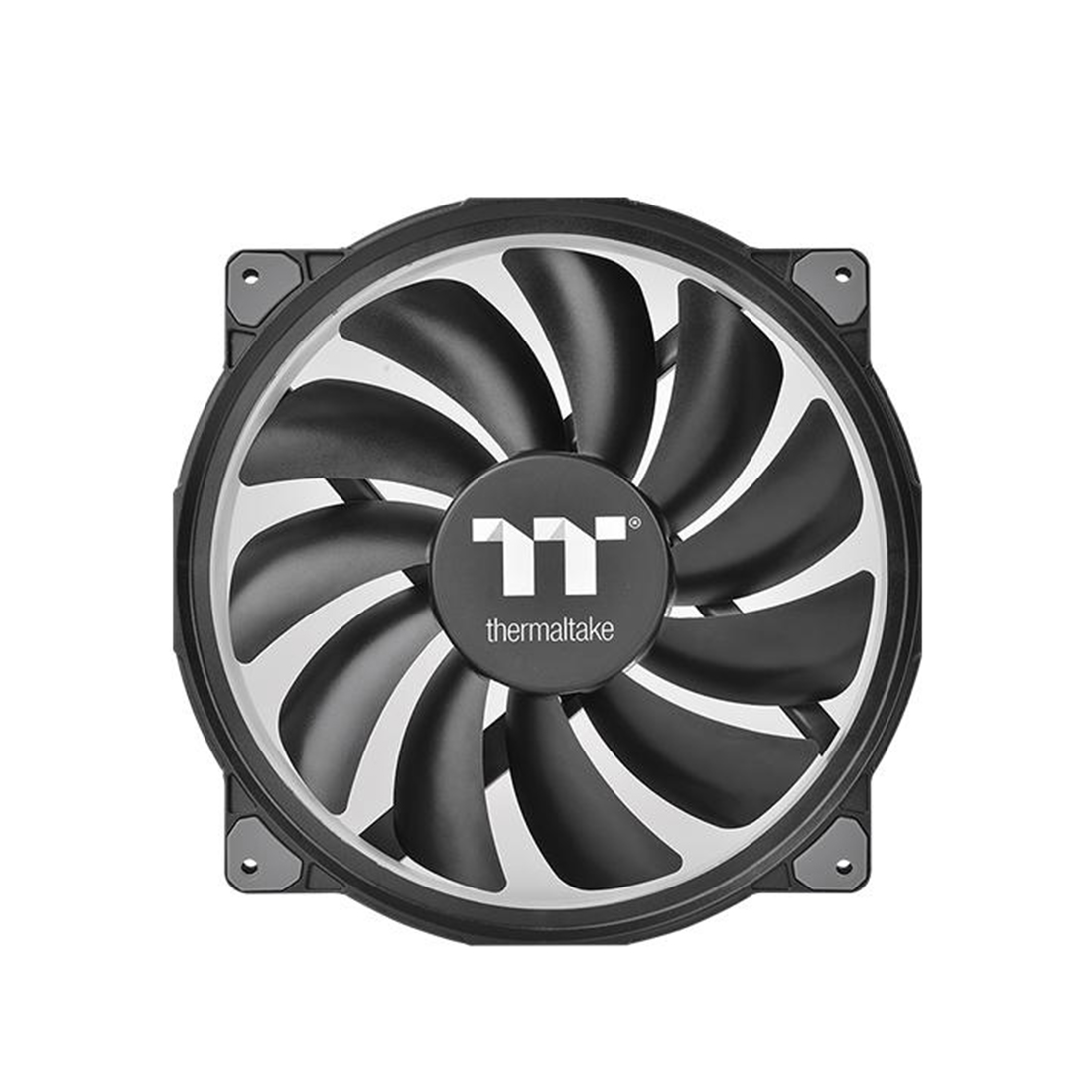 Кулер для компьютерного корпуса,Thermaltake, Riing Plus 20 RGB TT Premium Edition Single Fan Pack, CL-F070-PL20SW-A, 200мм, 500-1000 об.мин, USB 2.0 connectors (9 Pin), Подсветка RGB 16.8 млн. цветов, Габариты 200х200х30мм, LED Software Control, Чёрный