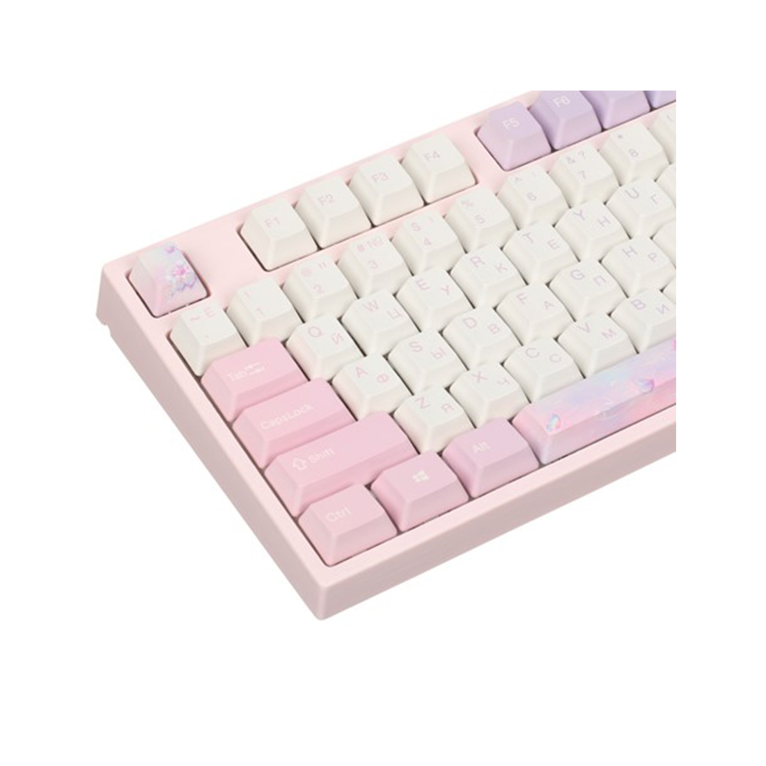 Клавиатура, Varmilo, Dreams on Board VEM108, A36A030A9A3A06A028, Varmilo EC V2 Sakura, 108 клавиш, Механическая, Подсветка - Белая, Hot-Swap - Нет, Проводная, Type-C, 503*209*63мм, Англ/Рус, Розовый