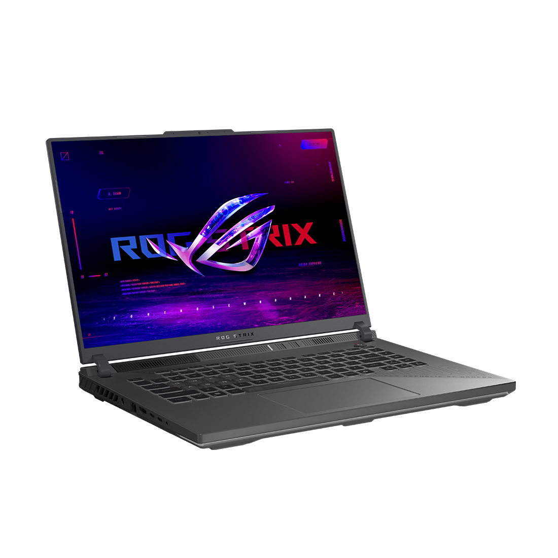 Ноутбук, ASUS, ROG Strix G16 G614PP-S5040, 90NR0L67-M001M0, 16", 2.5K 2560x1600, IPS, 240Hz, AMD Ryzen 9 8940HX, 32GB DDR5, 1TB SSD M.2, NVIDIA GeForce RTX 5070, 8GB GDDR7, DOS, Серый