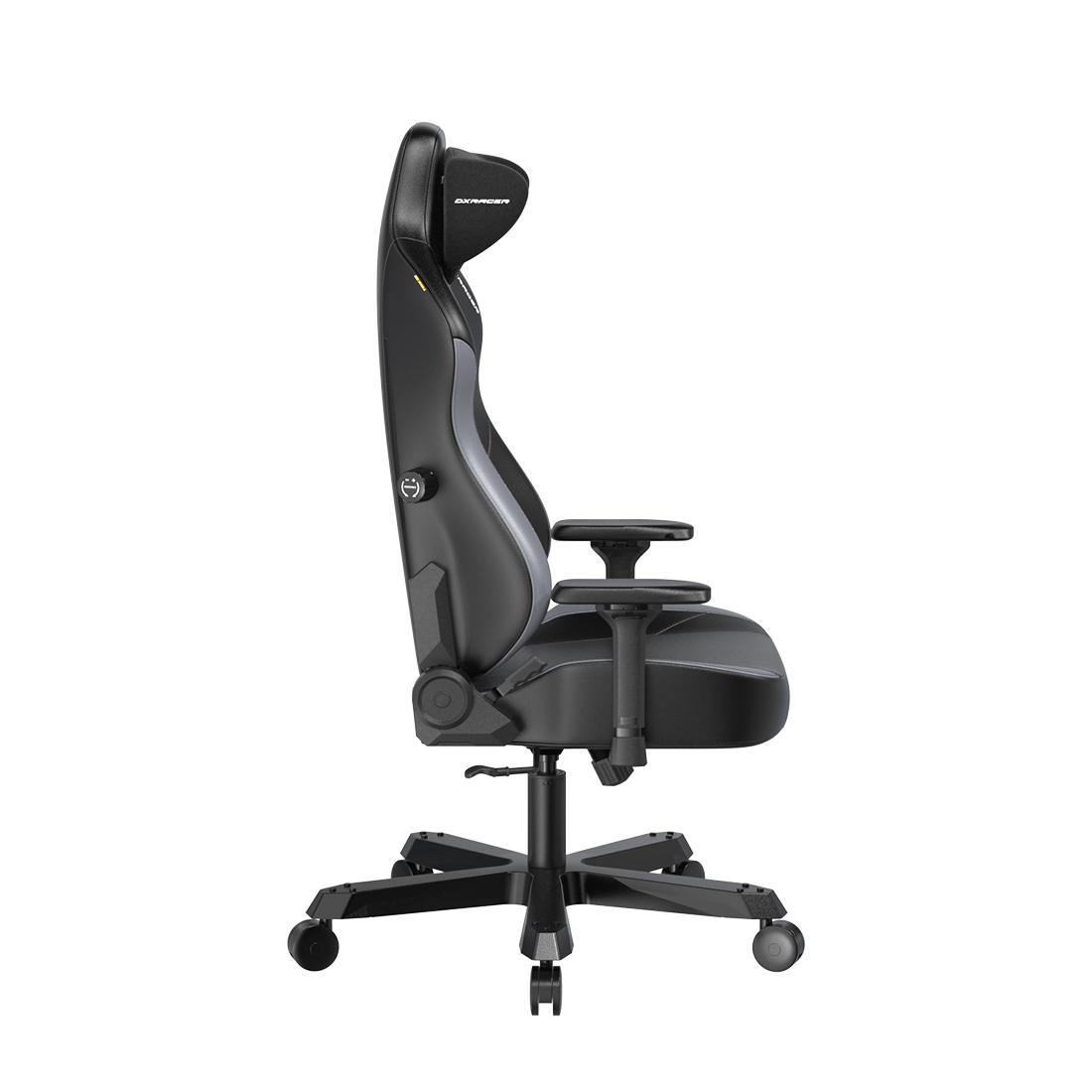 Игровое компьютерное кресло, DX Racer, GC/XXLTK23LTA/NG, Tank series, Рекомендуемый рост: до 190 см, Рекомендуемый вес: до 160 кг, Эко-кожа, Металлическая основа кресла, Угол наклона 135°, Механизм качания: топ-ган, 4D подлокотники, Чёрно-серый