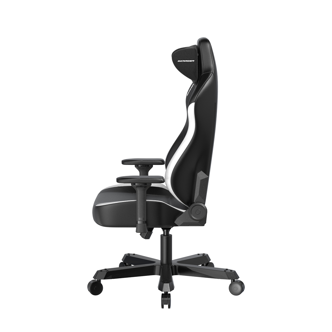 Игровое компьютерное кресло, DX Racer, GC/XXLTK23LTA/NW, Tank series, Рекомендуемый рост: до 190 см, Рекомендуемый вес: до 160 кг, Эко-кожа, Металлическая основа кресла, Угол наклона 135°, Механизм качания: топ-ган, 4D подлокотники, Чёрно-белый