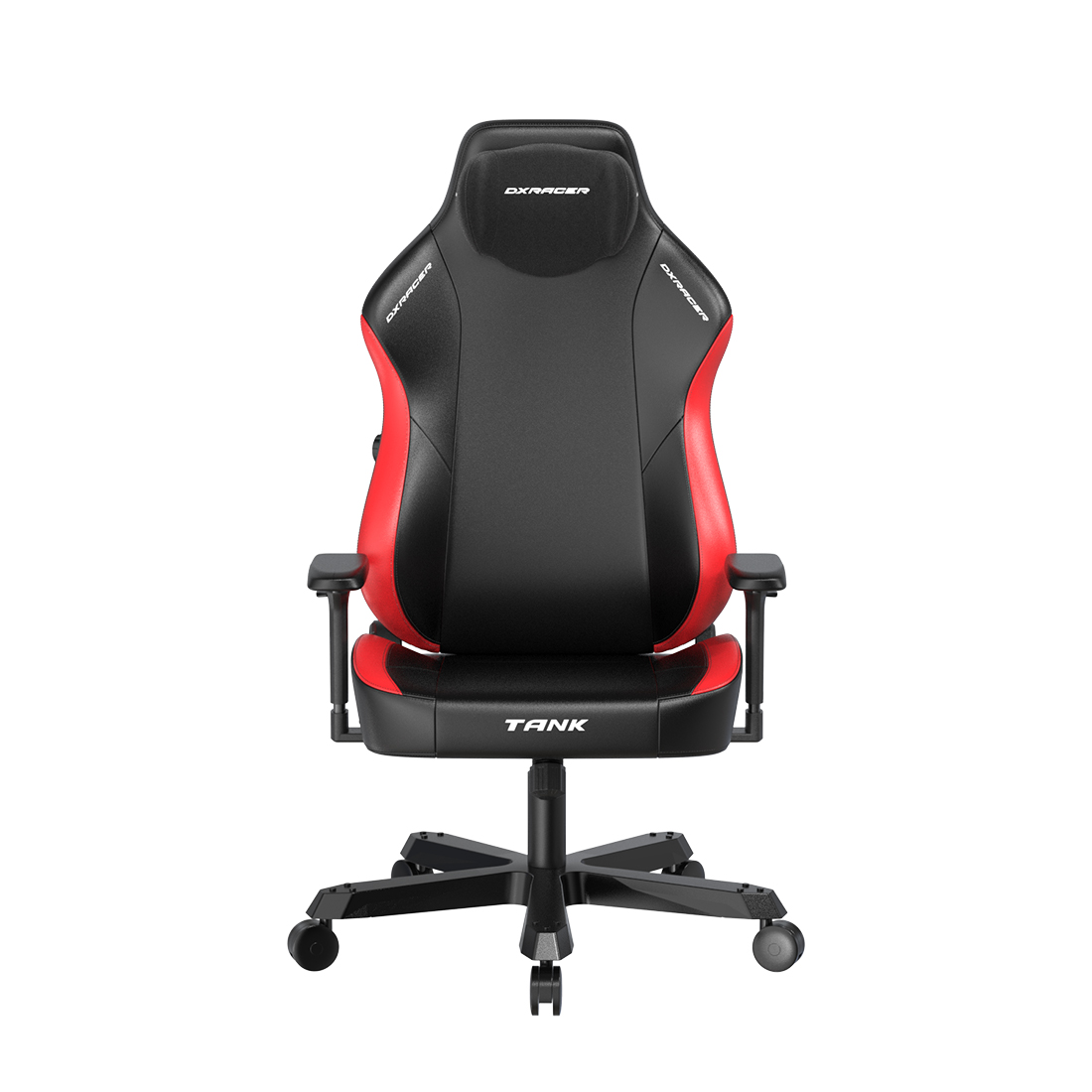 Игровое компьютерное кресло, DX Racer, GC/XXLTK23LTA/NR, Tank series, Рекомендуемый рост: до 190 см, Рекомендуемый вес: до 160 кг, Эко-кожа, Металлическая основа кресла, Угол наклона 135°, Механизм качания: топ-ган, 4D подлокотники, Чёрно-красный