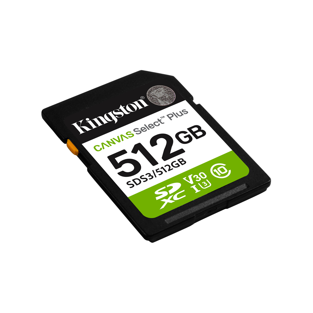 Kingston SDS3/512GB SDXC 512GB Canvas Select Plus C10 UHS-I U3 V30 жадна карта