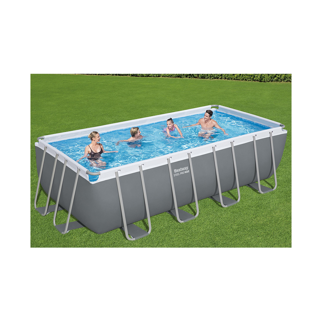 Каркасный бассейн Steel Pro MAX Rectangular 488 х 244 х 122 см, BESTWAY