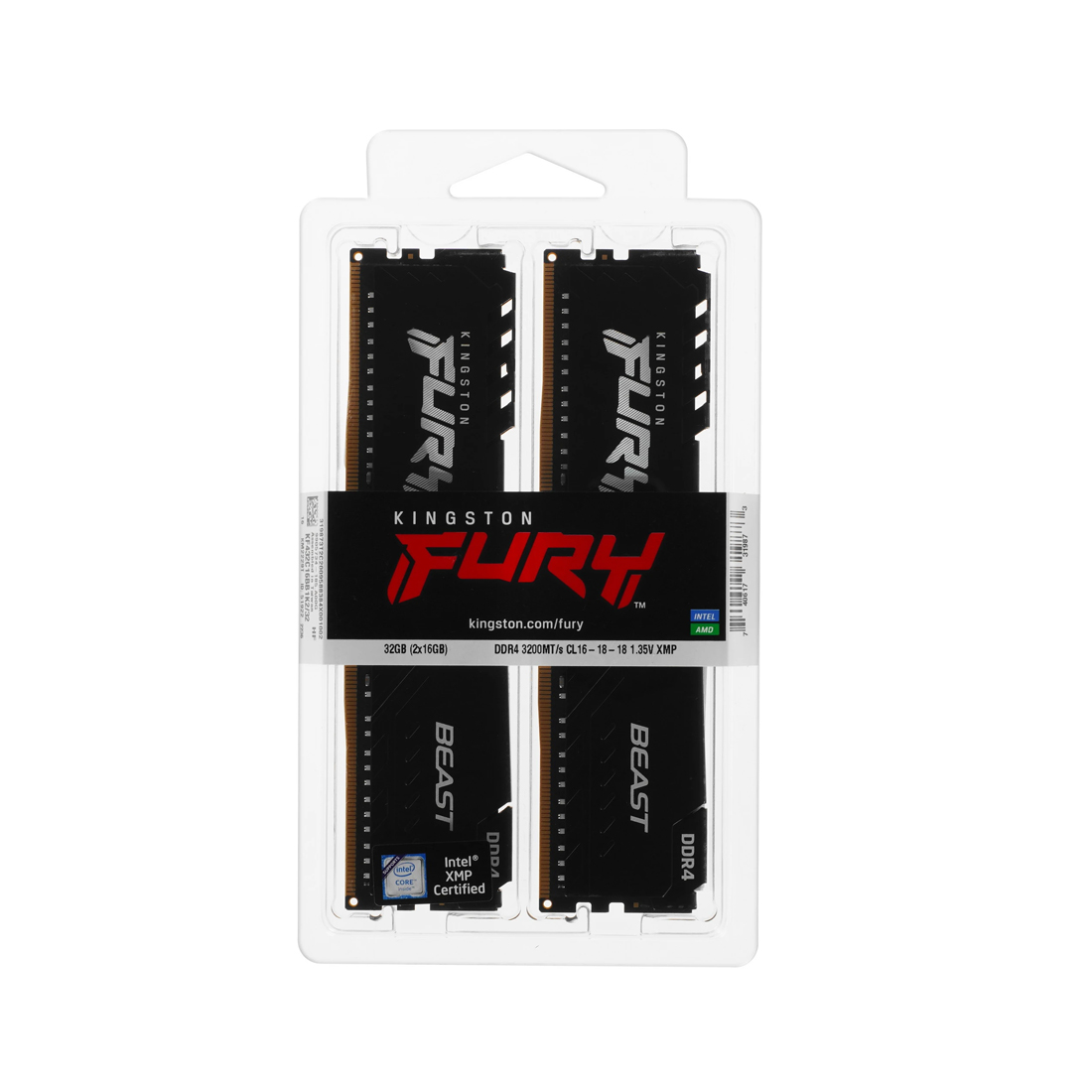 Комплект модулей памяти Kingston FURY Beast KF432C16BB1K2/32WP