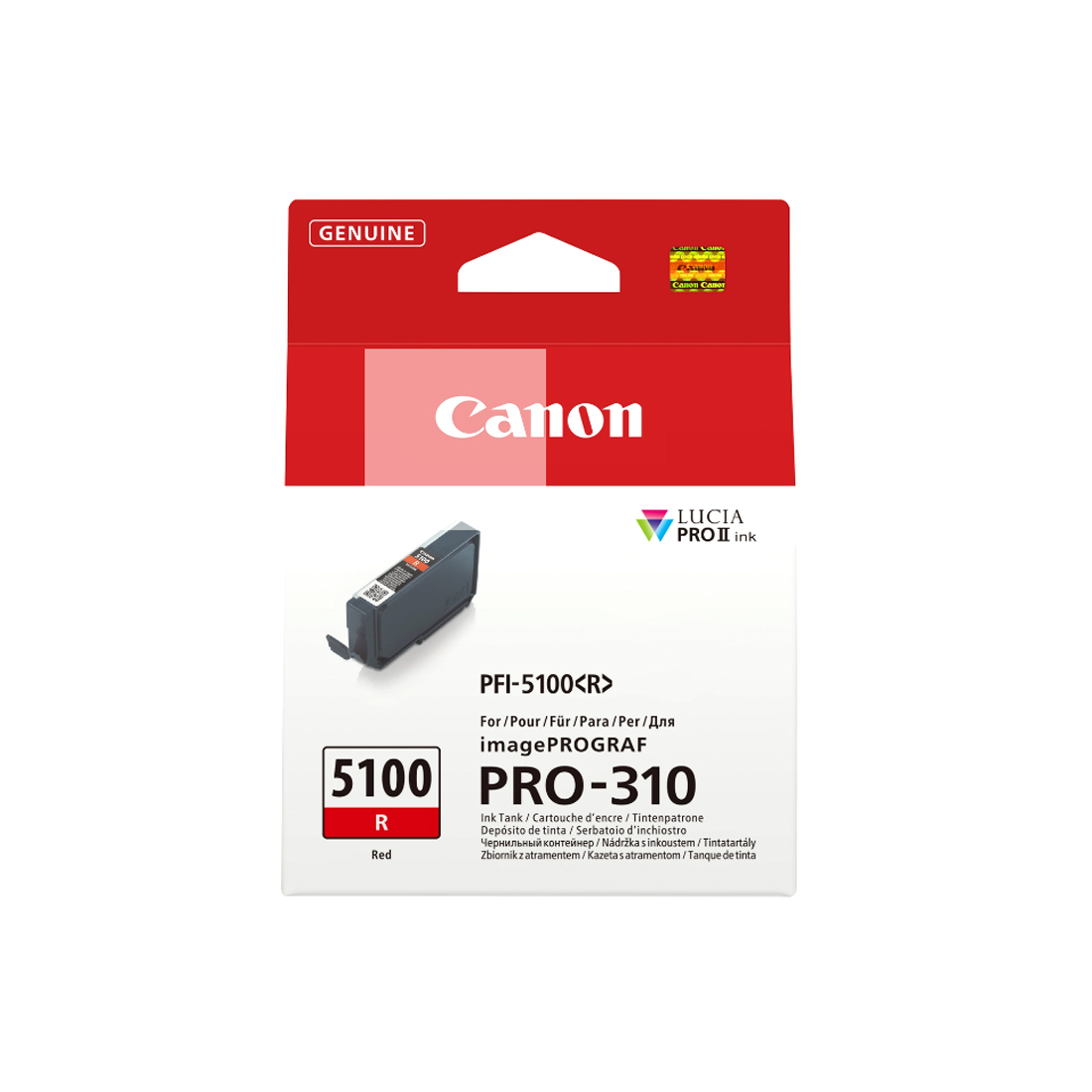 Canon PFI-5100 Red сиянды картридж imagePROGRAF PRO-310 үшін, 14 мл