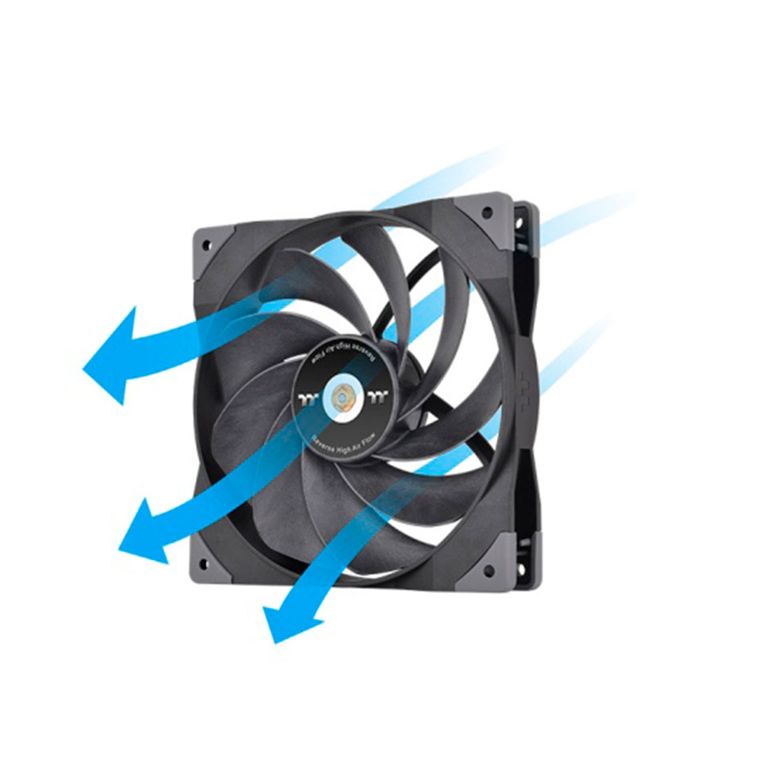 Кулер для компьютерного корпуса, Thermaltake, SWAFAN GT14 PC Cooling Fan TT Premium Edition, Single Fan Pack, CL-F157-PL14BL-A, 140мм вентилятор, 2510-4pin, 500-2000 об.мин, 62.23CFM, 29.8 dB(A), 140х140х25мм, Чёрный