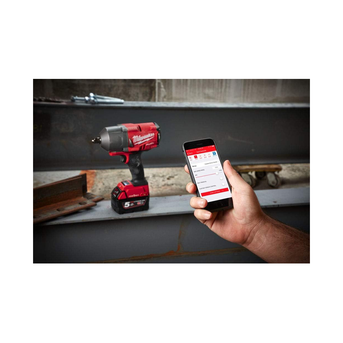 Гайковерт, Milwaukee, M18 ONEFHIWP12-502X ONE-KEY FUEL 1/2"(4933459725),18 В, Бесщеточный гайковерт. ONE-KEY. SQ 1/2"(пин). 190/400/1017/1017Нм (автостоп). крутящий момент на срыв 1491Нм. 1/2/3/4 скорость. 2 аккумулятора. турбо з/у M12-18 FC. вес 3,2. HD кейс