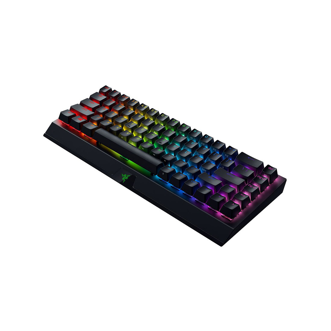 Клавиатура, Razer, BlackWidow V3 Mini HyperSpeed, RZ03-03891600-R3R1, Игровая, Механические переключатели Razer, Подсветка клавиш 16.8 млн цветов, Программируемые клавиши, USB, Анг/Рус, Чёрный