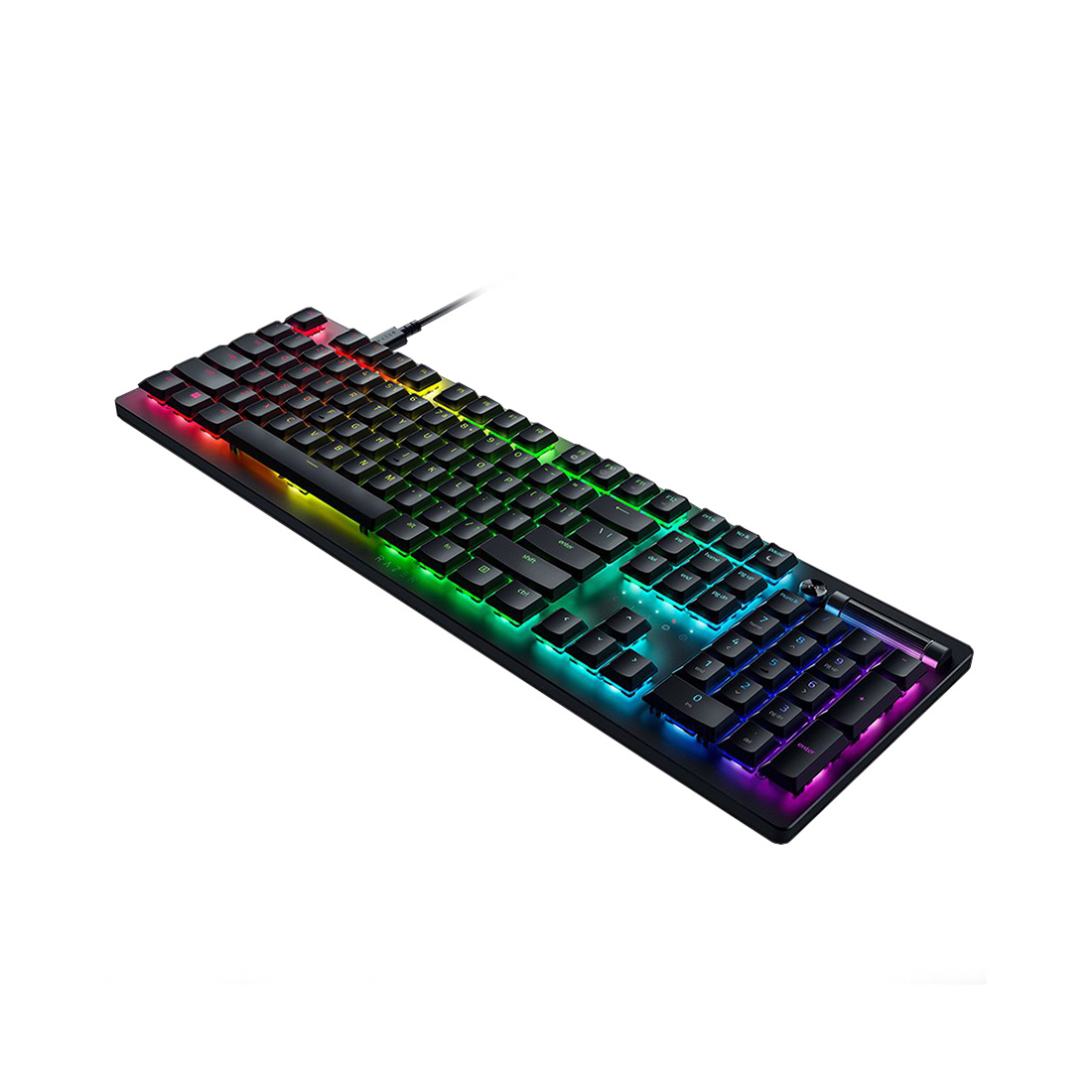 Клавиатура, Razer, Razer DeathStalker V2 (Linear Red Switch) - Russian Layout, RZ03-04500800-R3R1, Игровая, проводная, Оптико-механические переключатели Razer, Программируемые клавиши, Подсветка Chroma 16.8 млн цветов с эффектами, Рус, Чёрный