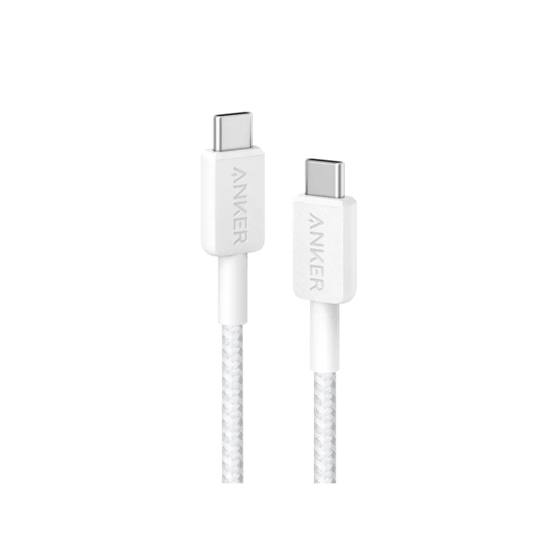 Интерфейсный кабель, Anker, 322 (A81F5G21), USB-C to USB-C,1М, Белый