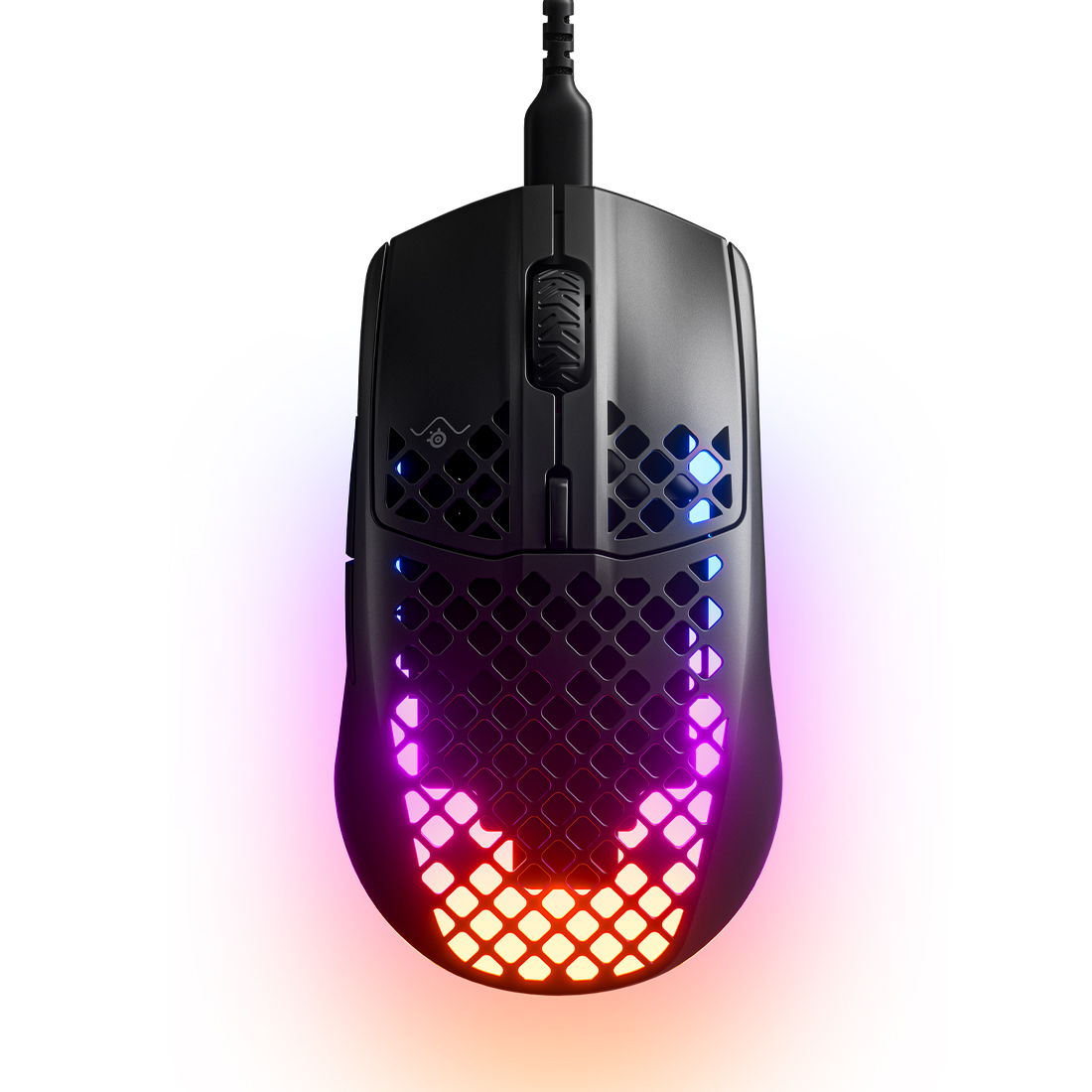 Компьютерная мышь, Steelseries, Aerox 3 (2022) Onyx, 62611, Игровая, Оптическая, 8500 CPI, 6 кнопок, Подсветка RGB, Проводная 1.8 м, USB, Чёрная