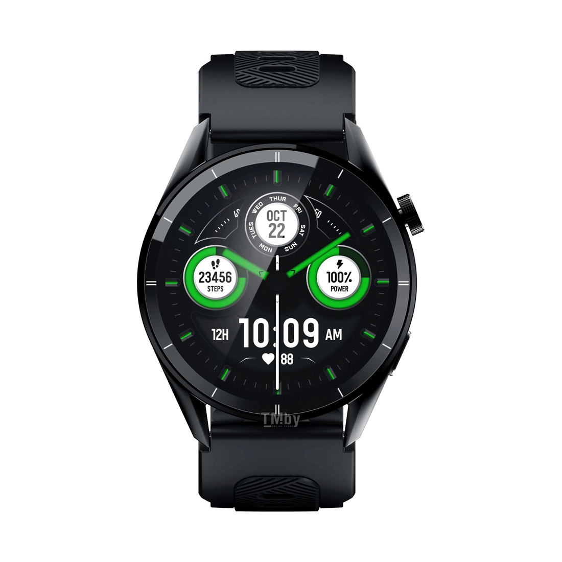 Смарт часы, TECNO, Watch Pro 3, WP03, Дисплей 1.43" цветной AMOLED-экран, Разрешение 466 x 466, Водонепроницаемые (IP68), Вес 56 гр, (Black) Чёрный