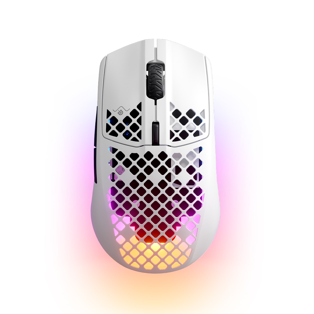 Компьютерная мышь, Steelseries, Aerox 3 Wireless (2022) Snow, 62608, Игровая, Оптическая, 18000 CPI, 6 кнопок, Подсветка RGB, Беcпроводная, 2.4 ГГц / Bluetooth 5,0, Белая