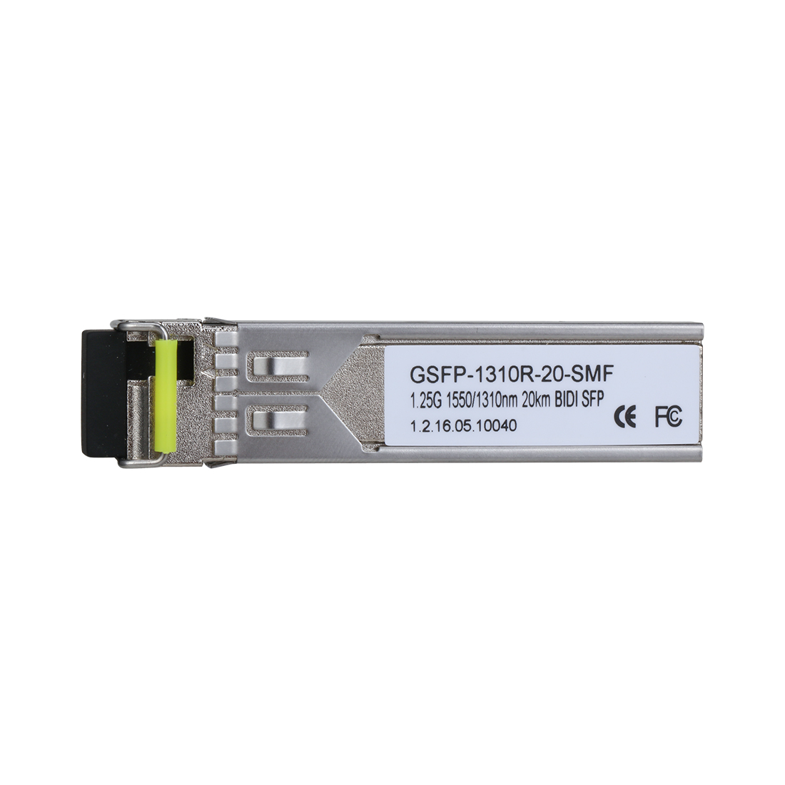Трансивер, Dahua, GSFP-1310R-20-SMF, Индустриальный, single-mode, TX-1550 нм, RX-1310 нм, 20 км, –40 °C до +85 °C