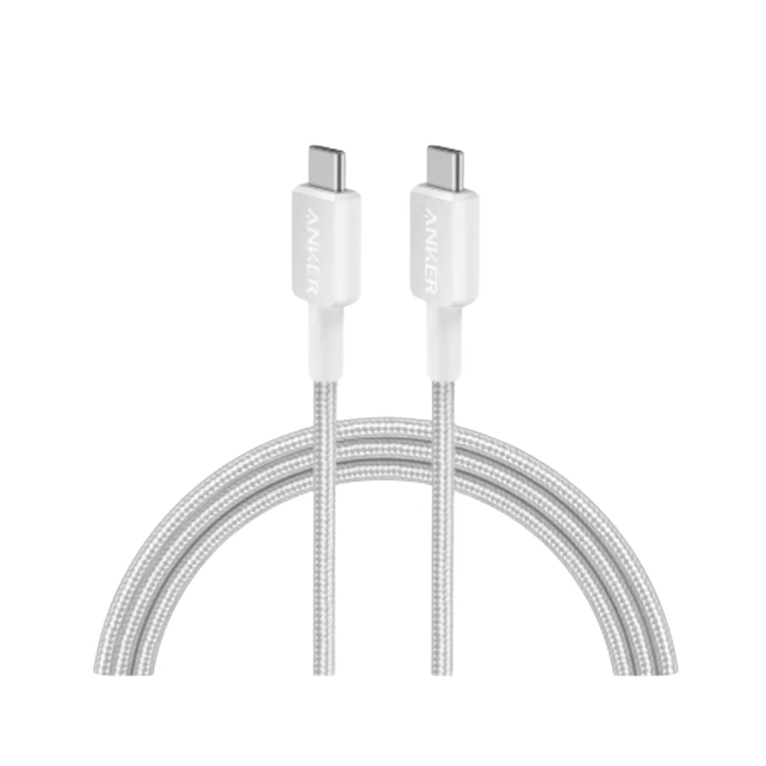 Интерфейсный кабель, Anker, 322 (A81F6G21), USB-C to USB-C,2М, Белый