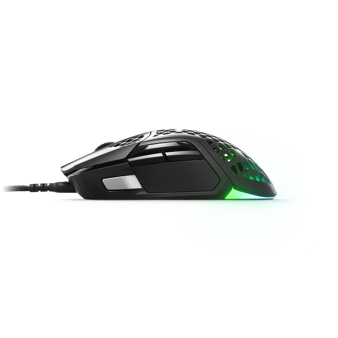 Компьютерная мышь, Steelseries, Aerox 5, 62401, Игровая, Оптическая, 8500 CPI, 6 кнопок, Подсветка RGB, Проводная 1.8 м, USB, Чёрная