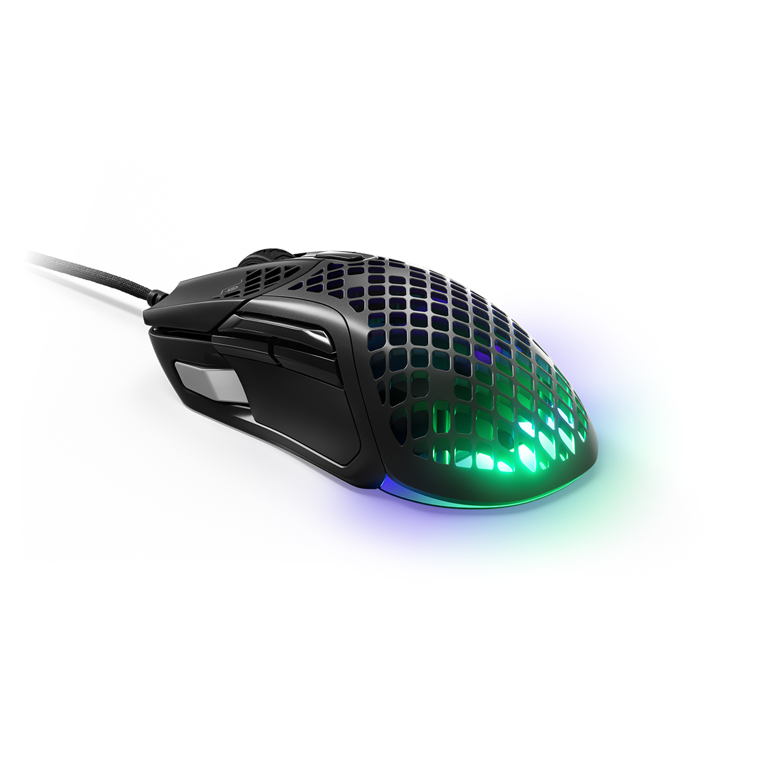 Компьютерная мышь, Steelseries, Aerox 5, 62401, Игровая, Оптическая, 8500 CPI, 6 кнопок, Подсветка RGB, Проводная 1.8 м, USB, Чёрная
