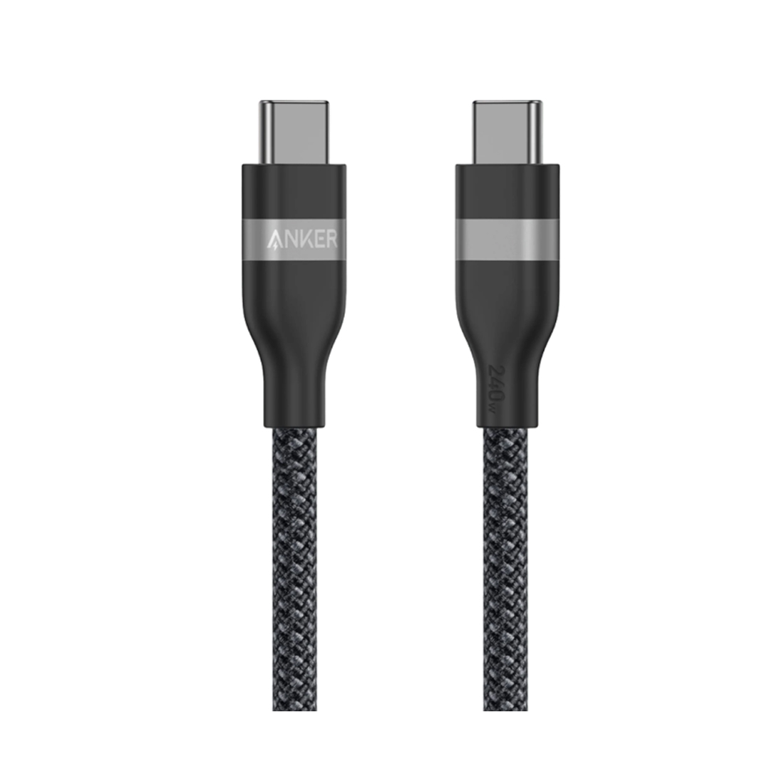 Интерфейсный кабель, Anker, (A82E2H11), USB-C to USB-C,1М, 240W Черный