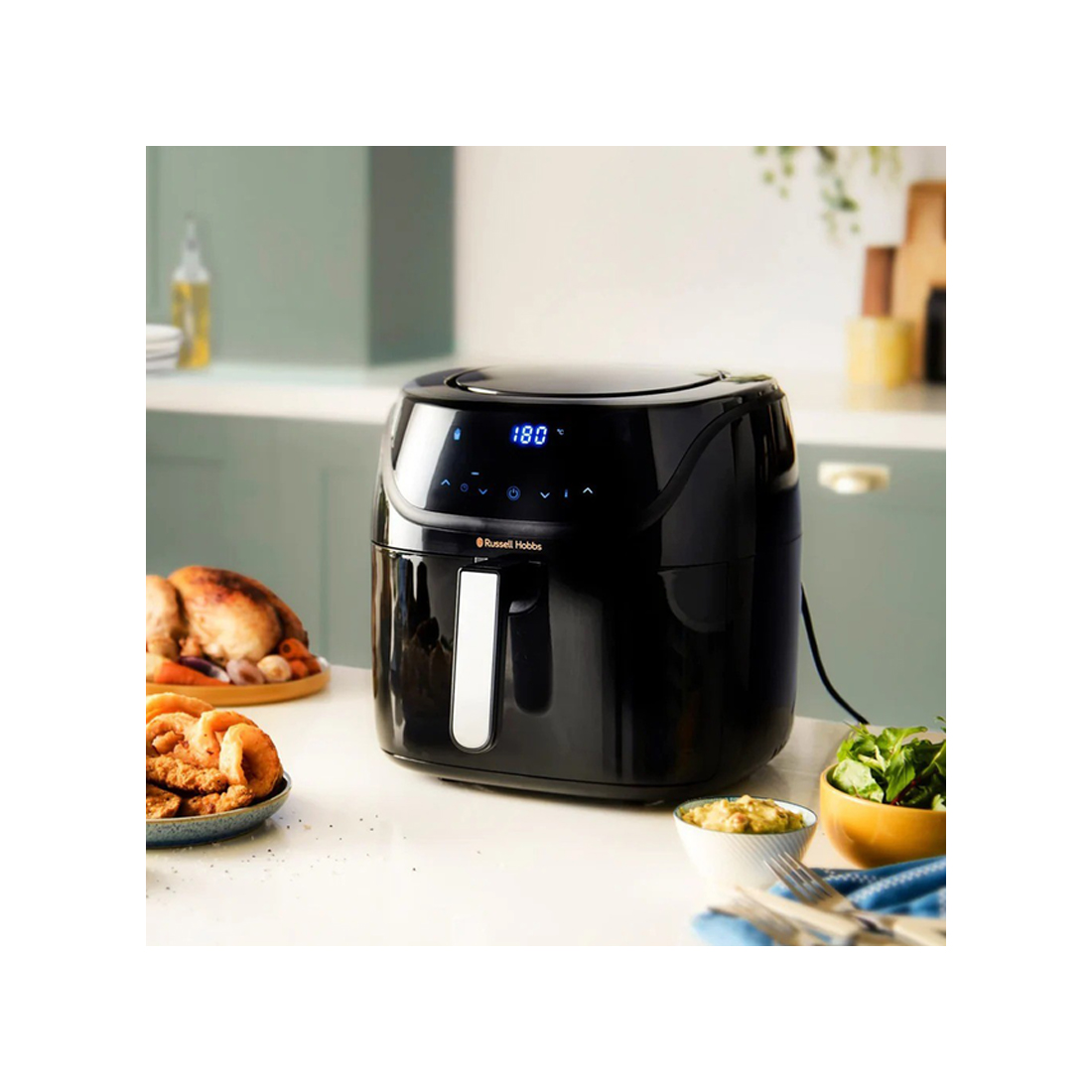 Аэрогриль, Russell Hobbs, 27160-56, Мощность1600 Вт, Объем 4,2 литра, Таймер, 8 программ, Черный