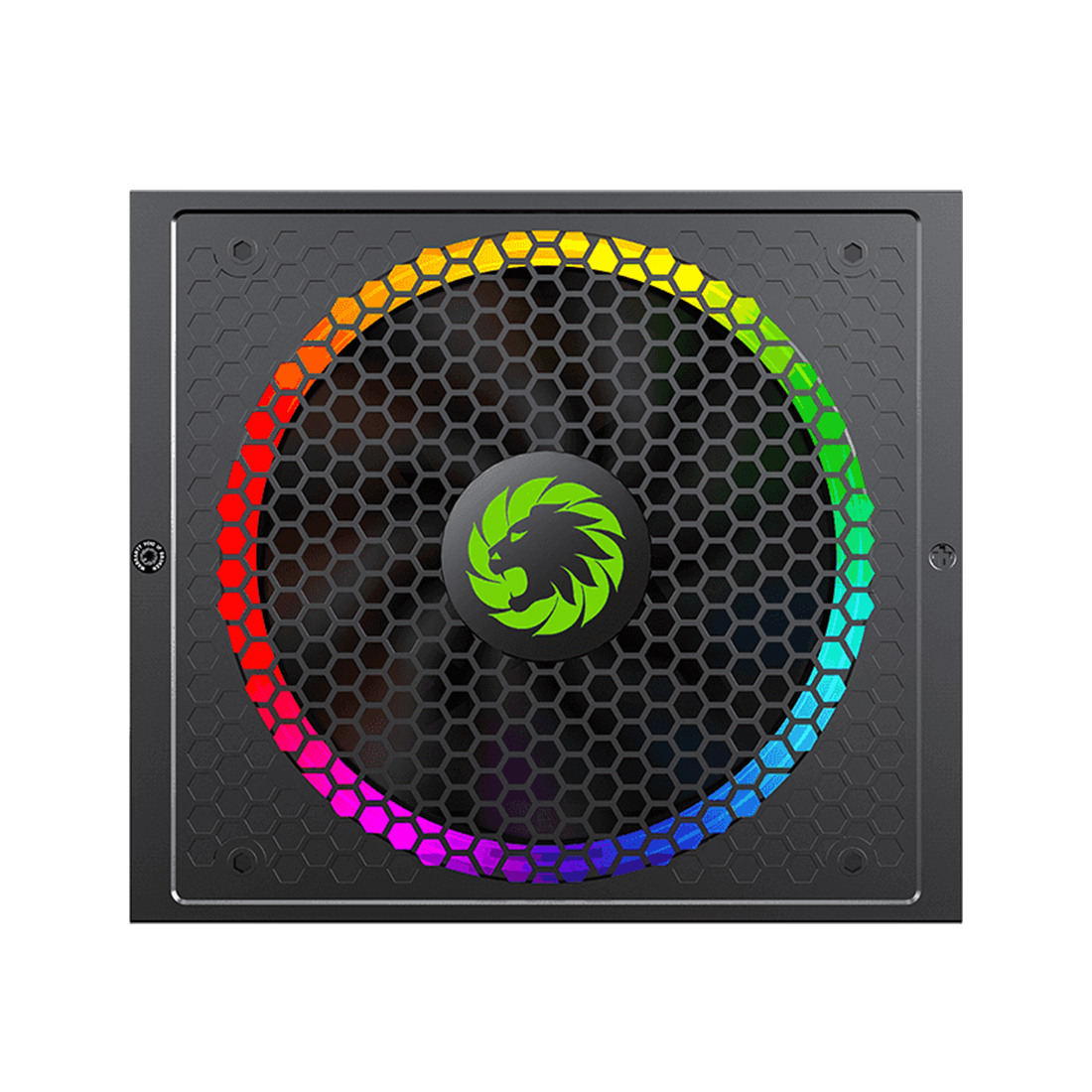 Блок питания, Gamemax, RGB 550W Rainbow, 210604500049, 550W, ATX, Gold, APFC, 20+4 pin, 4+4pin, 6*Sata, 3*Molex, 1*FDD, 2*PCI-E 6+2 pin, Modular, Вентилятор 14 см, Подсветка RGB, Чёрный