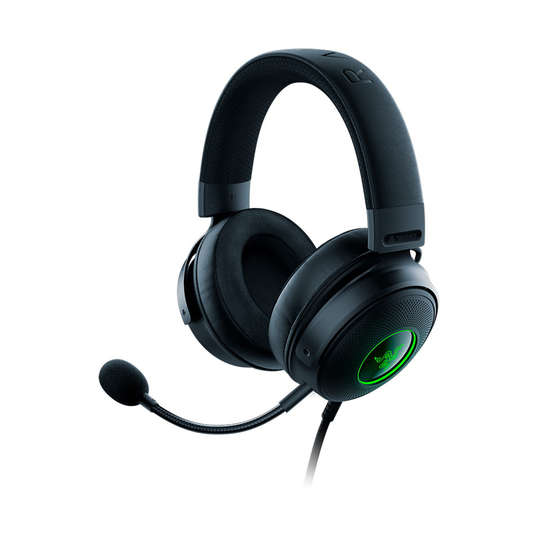 Гарнитура, Razer, Kraken V3 HyperSense, RZ04-03770100-R3M1, Игровая гарнитура, Микрофон поворотный гибкий, Динамики 50 мм, Диапазон частот: 20Гц– 20кГц , Чувствительность при 1 кГц: 96 дБ SPL/мВт, Чёрный