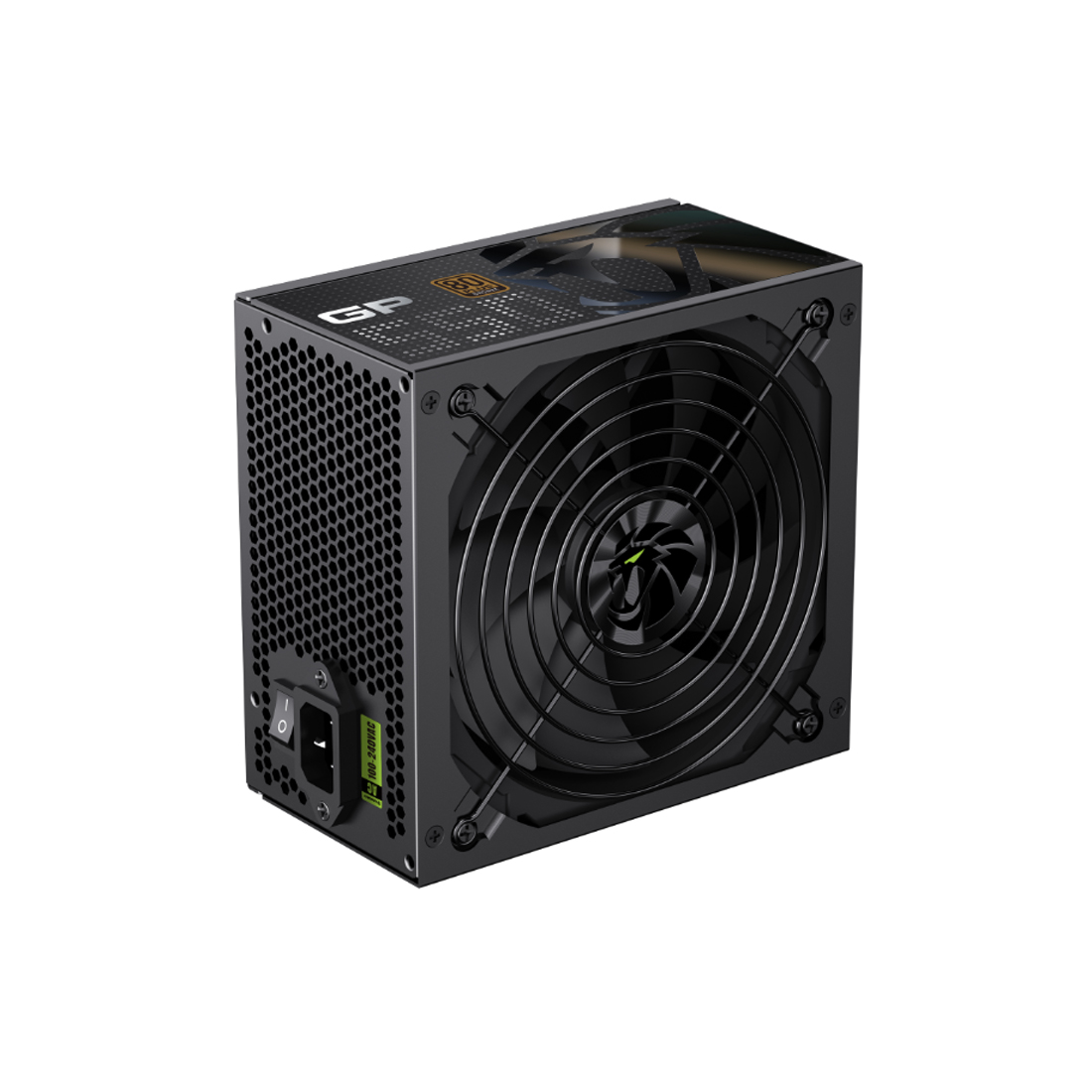 Блок питания, Gamemax, GP 550B, 2124-0550R0041, 550W, ATX, Вентилятор 14см, 20+4 pin, 2*PCI-E 6+2 pin, 5*SATA, 3*Molex, 16*4+4 pin, 150x160x86 мм, Чёрный