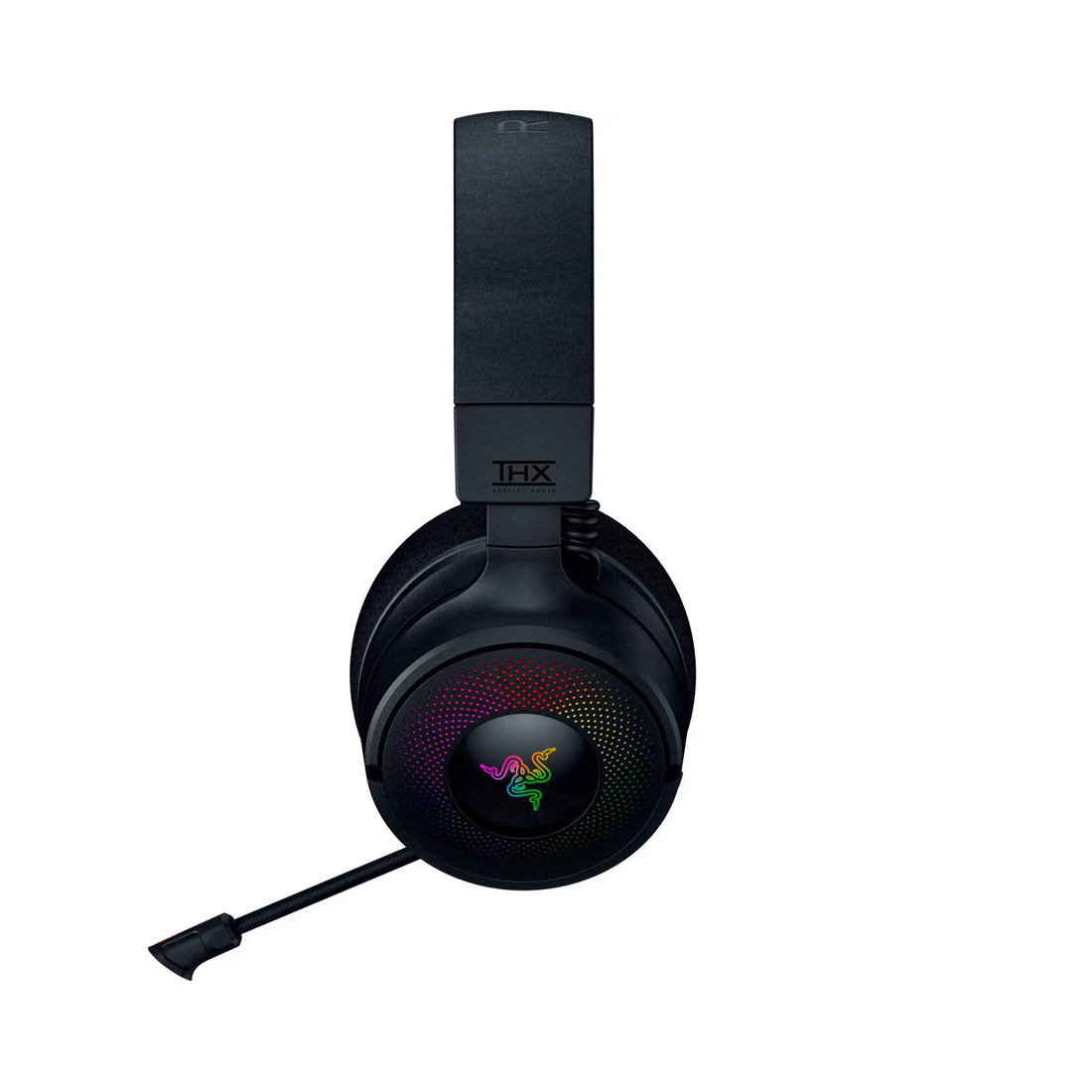 Гарнитура, Razer, Kraken V4, RZ04-05170100-R3M1, Игровая гарнитура, Микрофон выдвижной сверхширокополосный, Динамики 40 мм, 12–28 000 Гц, 98 дБ, Беспроводные, Чёрный