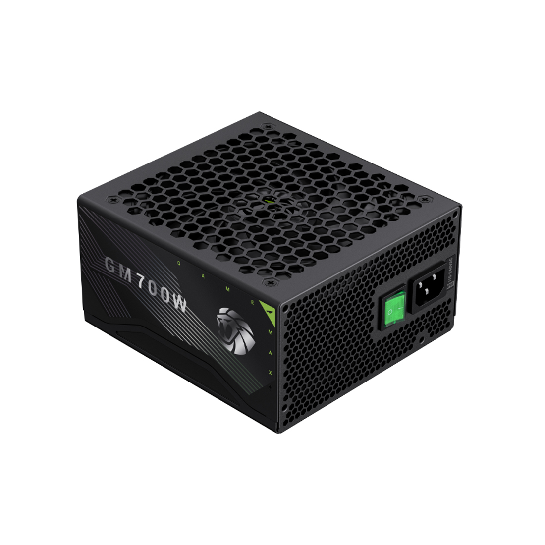 Блок питания, Gamemax, GM 700B, 2140-0700B0007, 700W, ATX, ATX, Вентилятор 14см, 20+4 pin, 4*PCI-E 6+2 pin, 7*SATA, 2*Molex, 16*4+4 pin, 150x160x86 мм, Чёрный