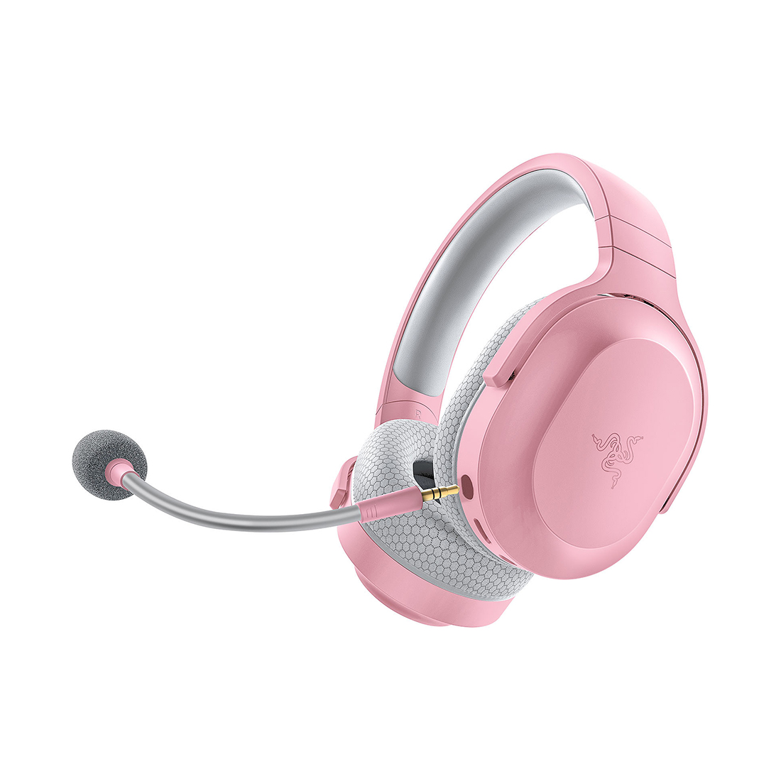 Гарнитура, Razer, Barracuda X 2022, RZ04-04430300-R3M1, Беспроводные, Микрофон съемный, 20 - 20 000 Гц, Динамики 40 мм, 30 Ом, USB-C, Розовый