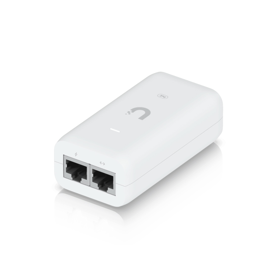 PoE адаптер, Ubiquiti, U-PoE, PoE Injector 48VDC 15W Gbit, 802.3af, 10/100/1000Mbps Ethernet, 100–240V AC,