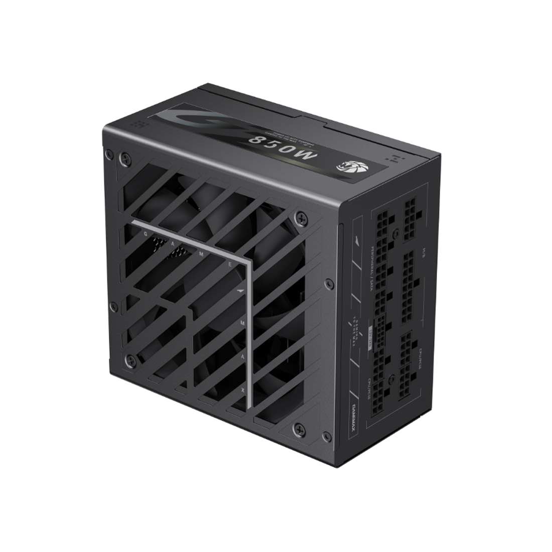 Блок питания, Gamemax, GZ 850G Gold, 2121-0850B0051, 850W, ATX 3.1, ATX, Вентилятор 14см, 20+4 pin, 4*PCI-E 6+2 pin, 6*SATA, 3*Molex, 16*4+4 pin, 150*160*86mm мм, Черный