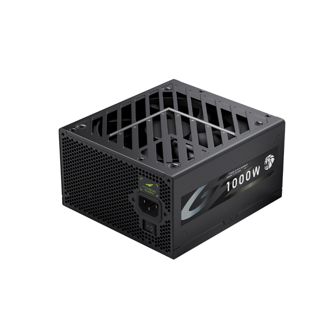 Блок питания, Gamemax, GZ 1000G, 2121-1000B0002, 1000W, ATX 3.1, ATX, Вентилятор 14см, 20+4 pin, 4*PCI-E 6+2 pin, 10*SATA, 3*Molex, 16*4+4 pin, 150*160*86mm мм, Черный