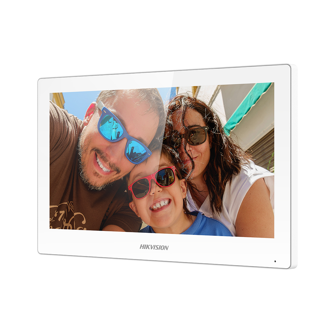 Монитор домофона, Hikvision, DS-KH6350-WTE1(White) 7", 7-дюймовый сенсорный TFT-экран с разрешением 1024  600, Linux, Wi-Fi 2,4 ГГц, -10 °C до 50 °C
