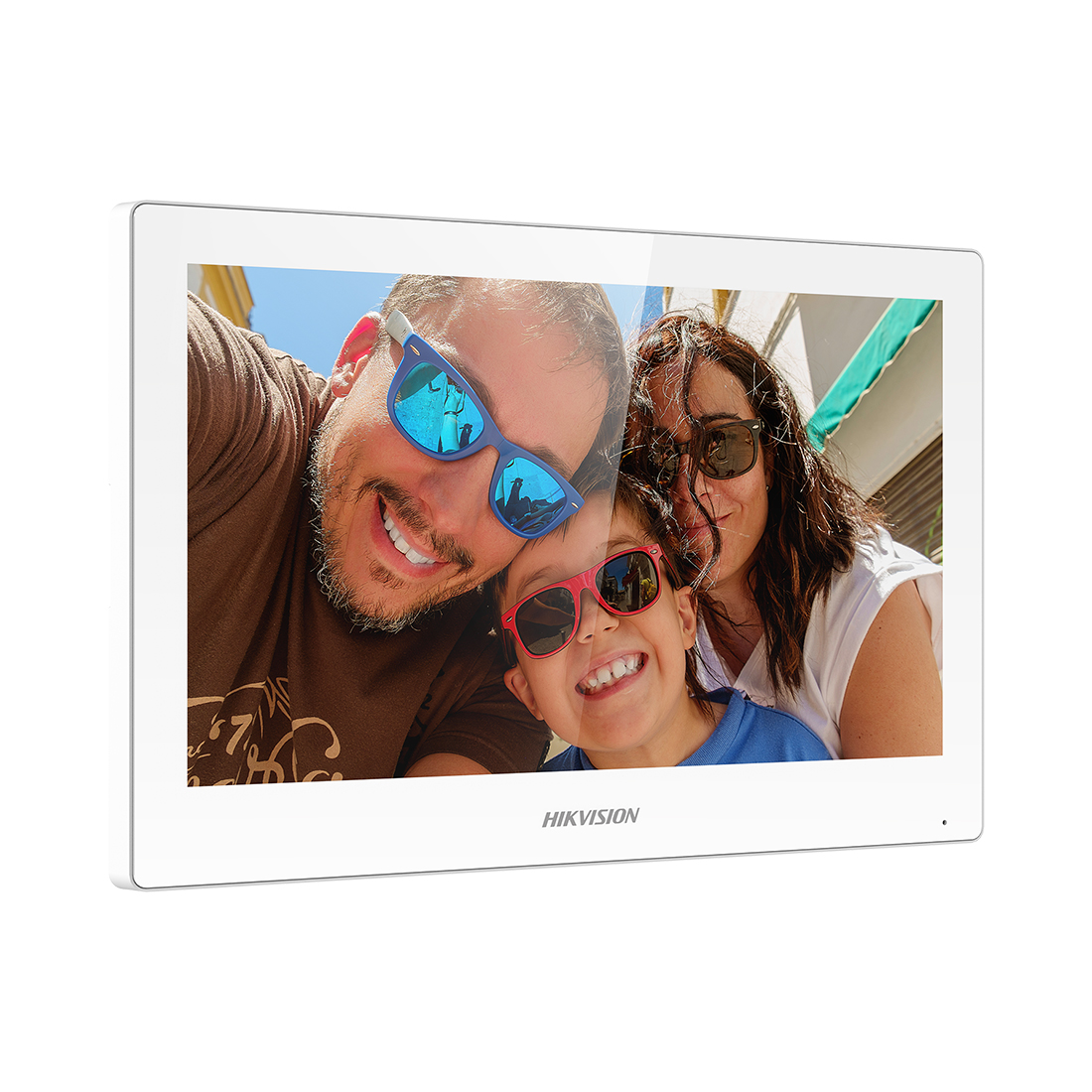 Монитор домофона, Hikvision, DS-KH6350-WTE1(White) 7", 7-дюймовый сенсорный TFT-экран с разрешением 1024  600, Linux, Wi-Fi 2,4 ГГц, -10 °C до 50 °C