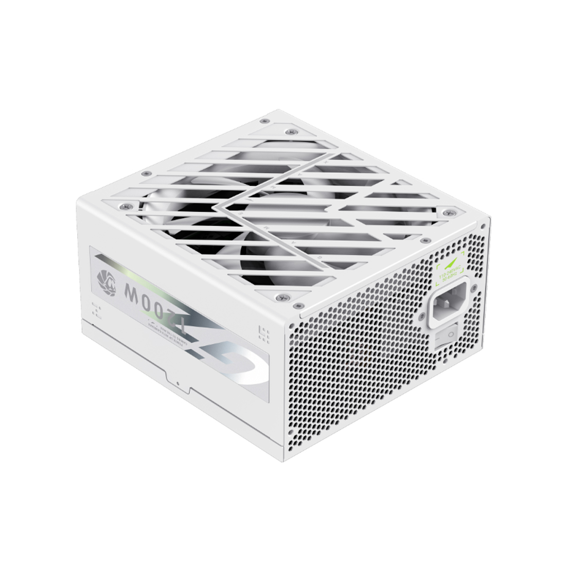Блок питания, Gamemax, GZ 1200G Gold White, 2121-1200B0008, 1200W, ATX 3.1, ATX, Вентилятор 14см, 20+4 pin, 4*PCI-E 6+2 pin, 10*SATA, 3*Molex, 16*4+4 pin, 150*160*86mm мм, Белый