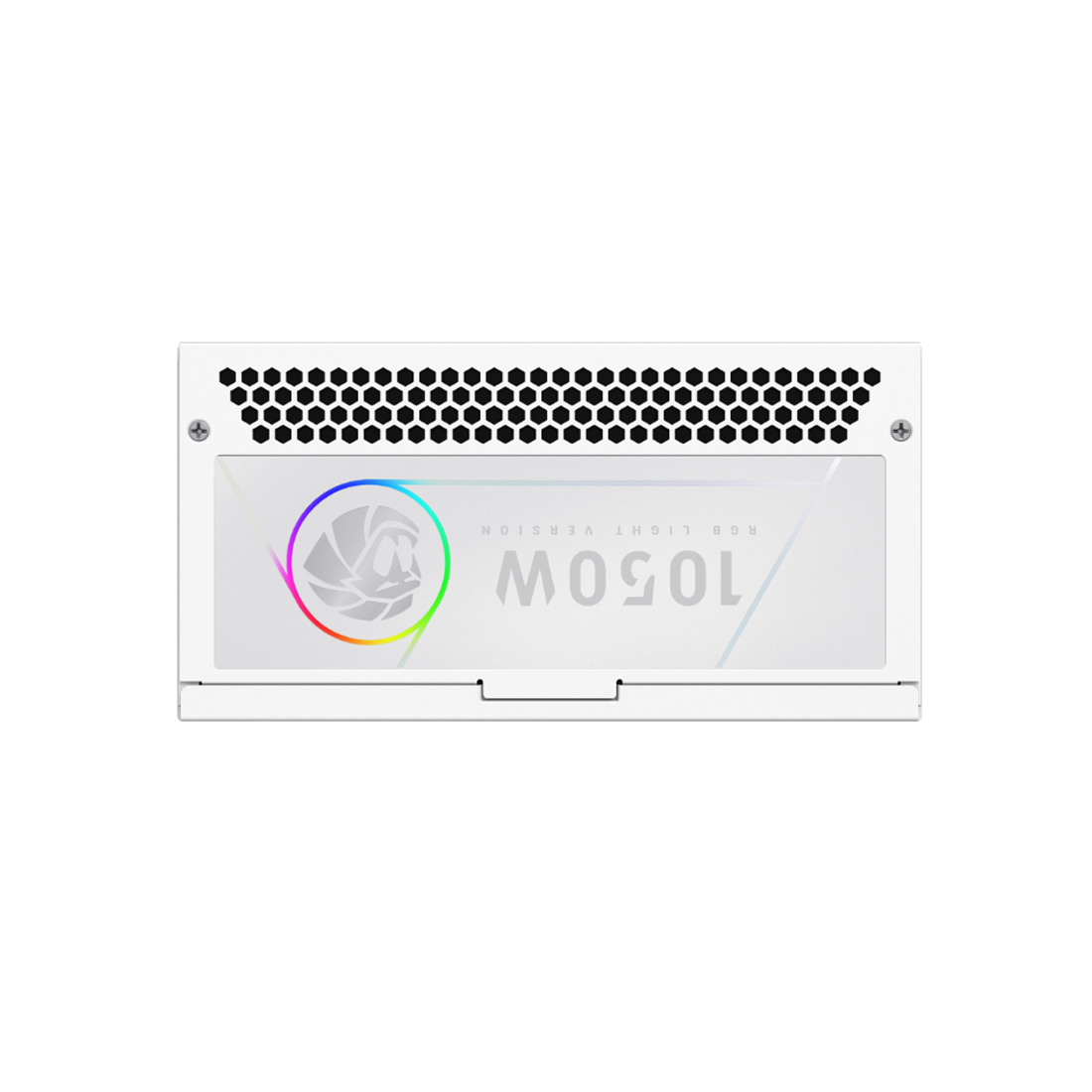 Блок питания, Gamemax, RGB 1050G Gold White, 2109-1050B0045, 1050W, ATX, ATX, Вентилятор 14см, 20+4 pin, 4*PCI-E 6+2 pin, 10*SATA, 3*Molex, 16*4+4 pin, 150*165*86mm мм, Белый
