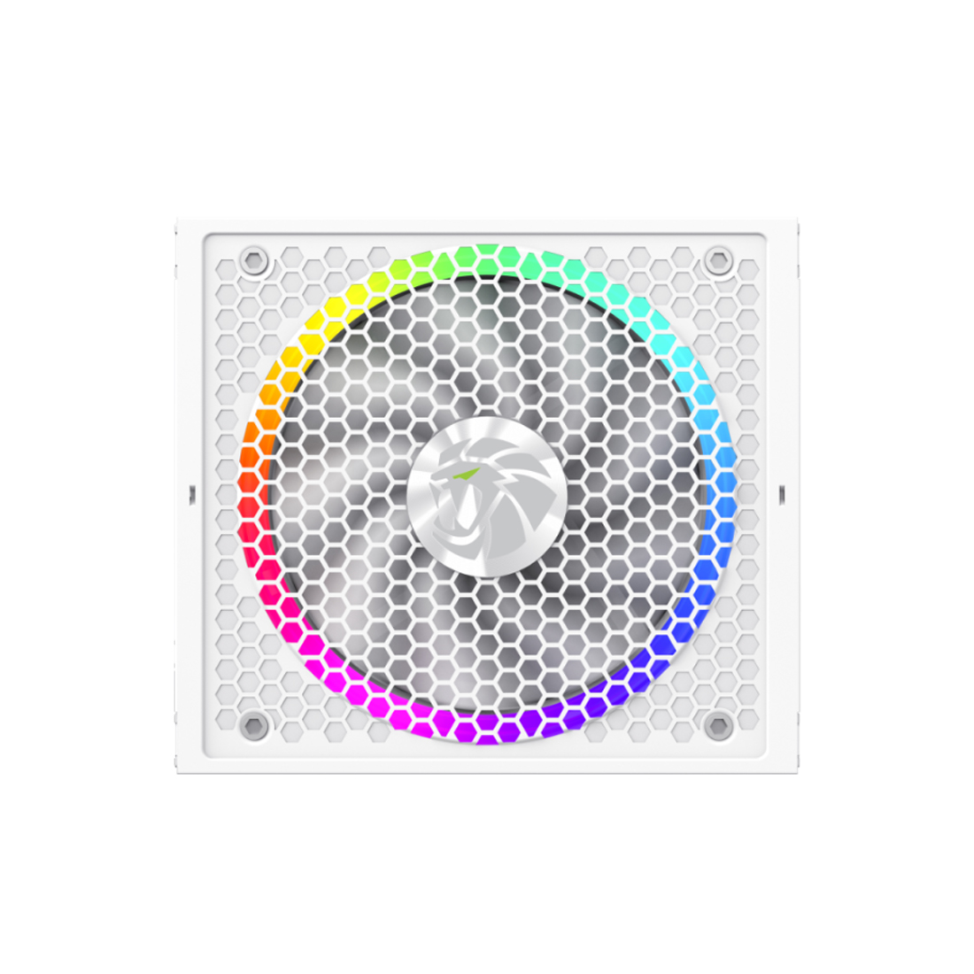 Блок питания, Gamemax, RGB PRO 1050G WH, 2109-1050B0047, 1050W, Gold, ATX3.1, APFC, 20+4 pin, 2*4+4pin, 10*Sata, 3*Molex, 4*PCI-E 6+2 pin, 1*PCI-E 12+4pin, Modular, Вентилятор 14см, 165*150*86 см, Белый
