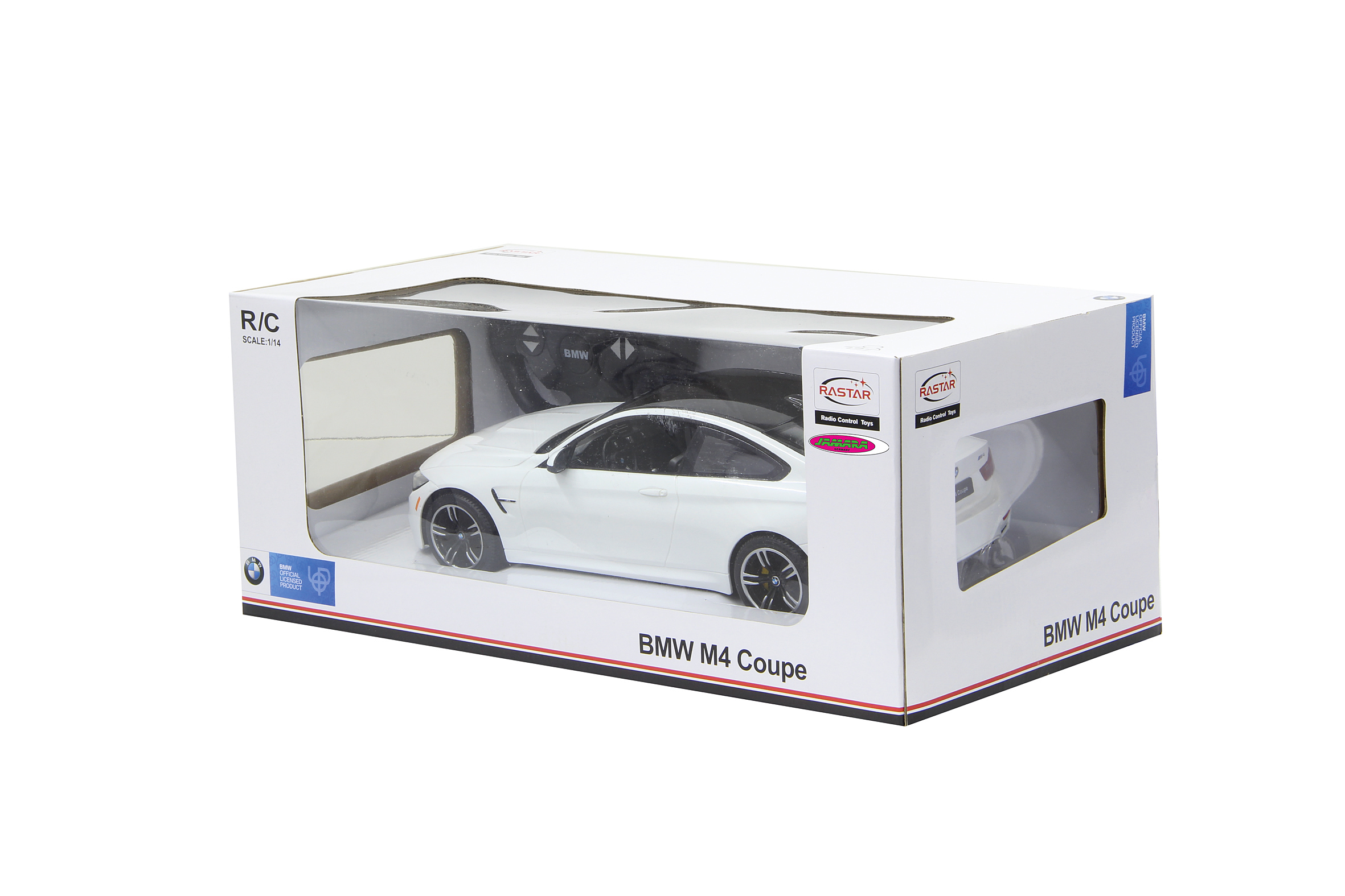 Радиоуправляемая машина, RASTAR, 70900W, 1:14, BMW M4 Coupe, Пластик, 2.4GHz, Белая