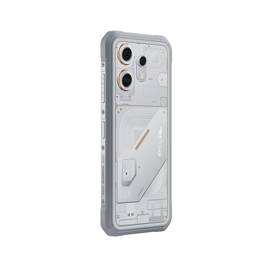 Смартфон, OSCAL, Marine 3, Rugged Phone, 8GB 128GB, 6.56", Android 15, MT6769V/CB(G81) , Камера 16Мп/13Мп, 720x1612, Bluetooth 5.1, 5000 мАч, (Grey) Серый